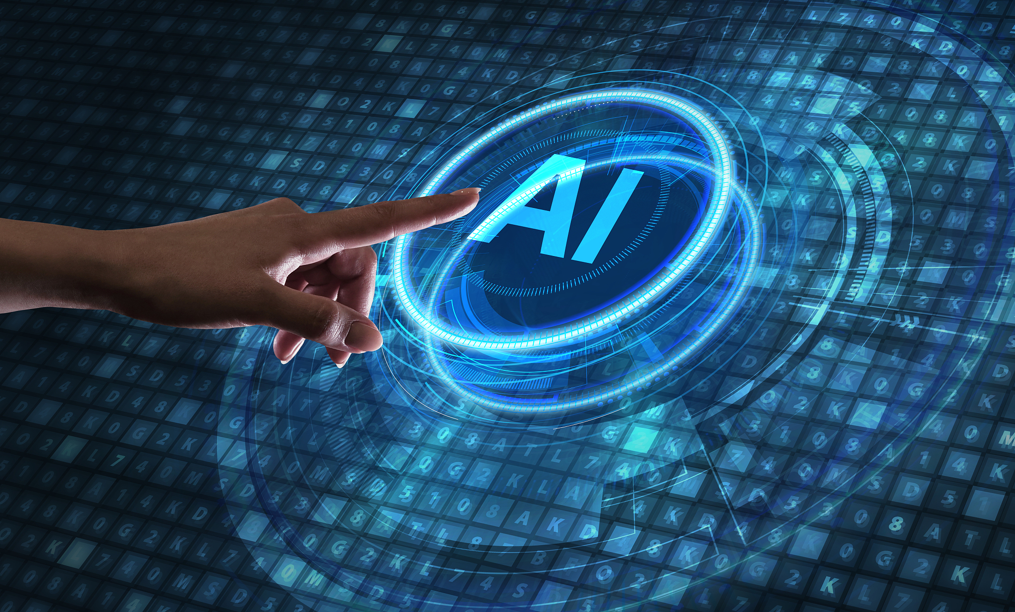 ai learning and artificial intelligence concept. business, moder
