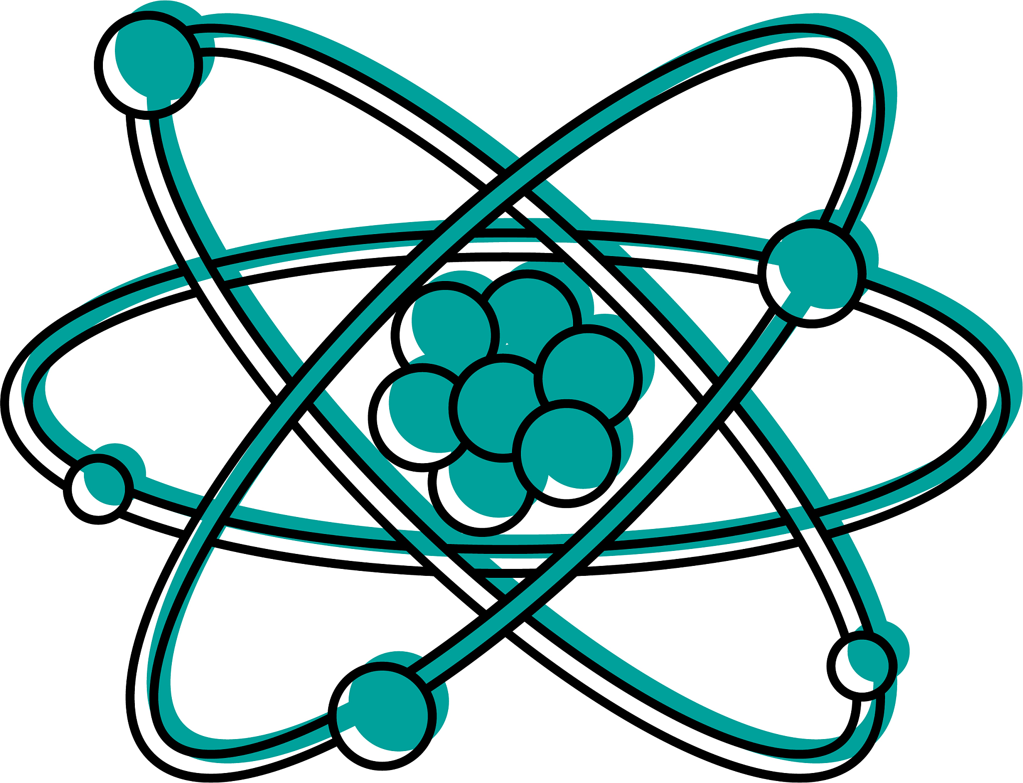 atom representation icon image