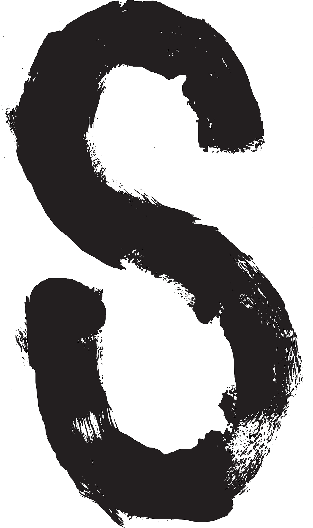 hand written brush font type alphabet detailed