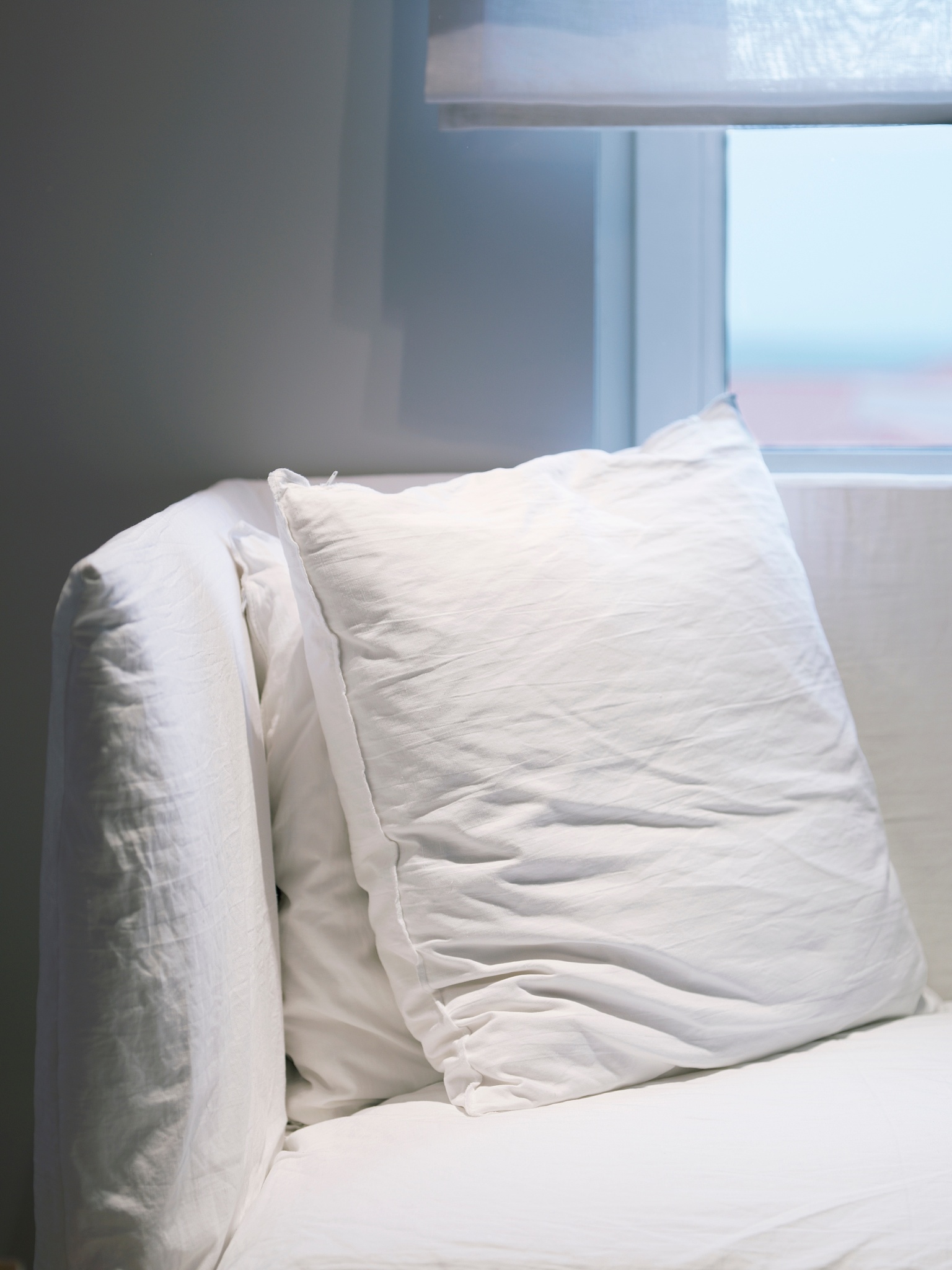 white corner sofa