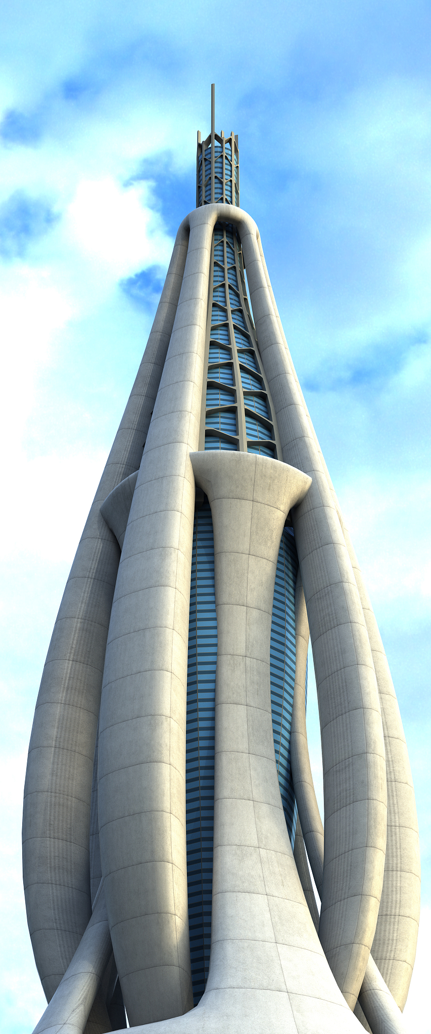 futuristic city architecture