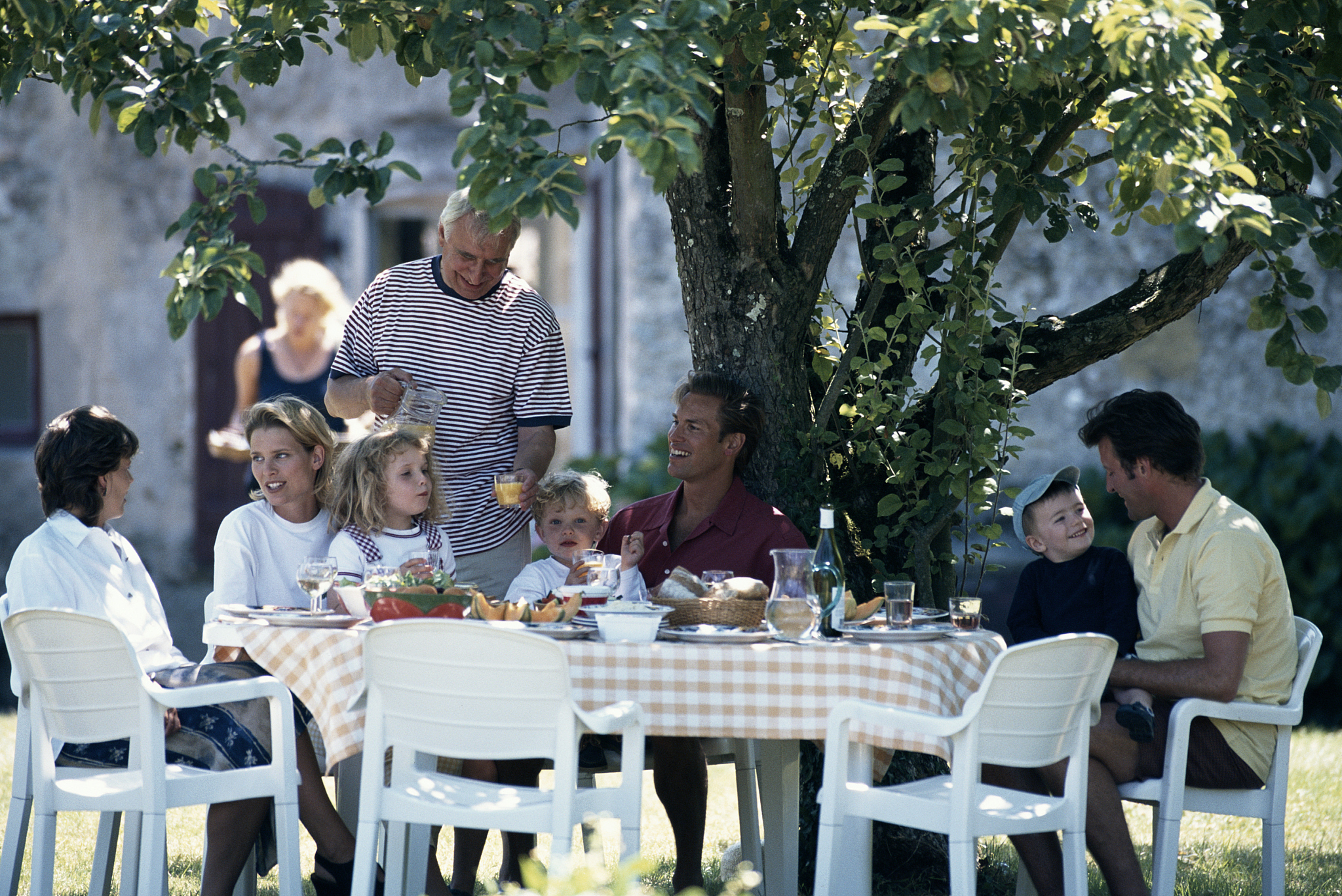 family outdoors