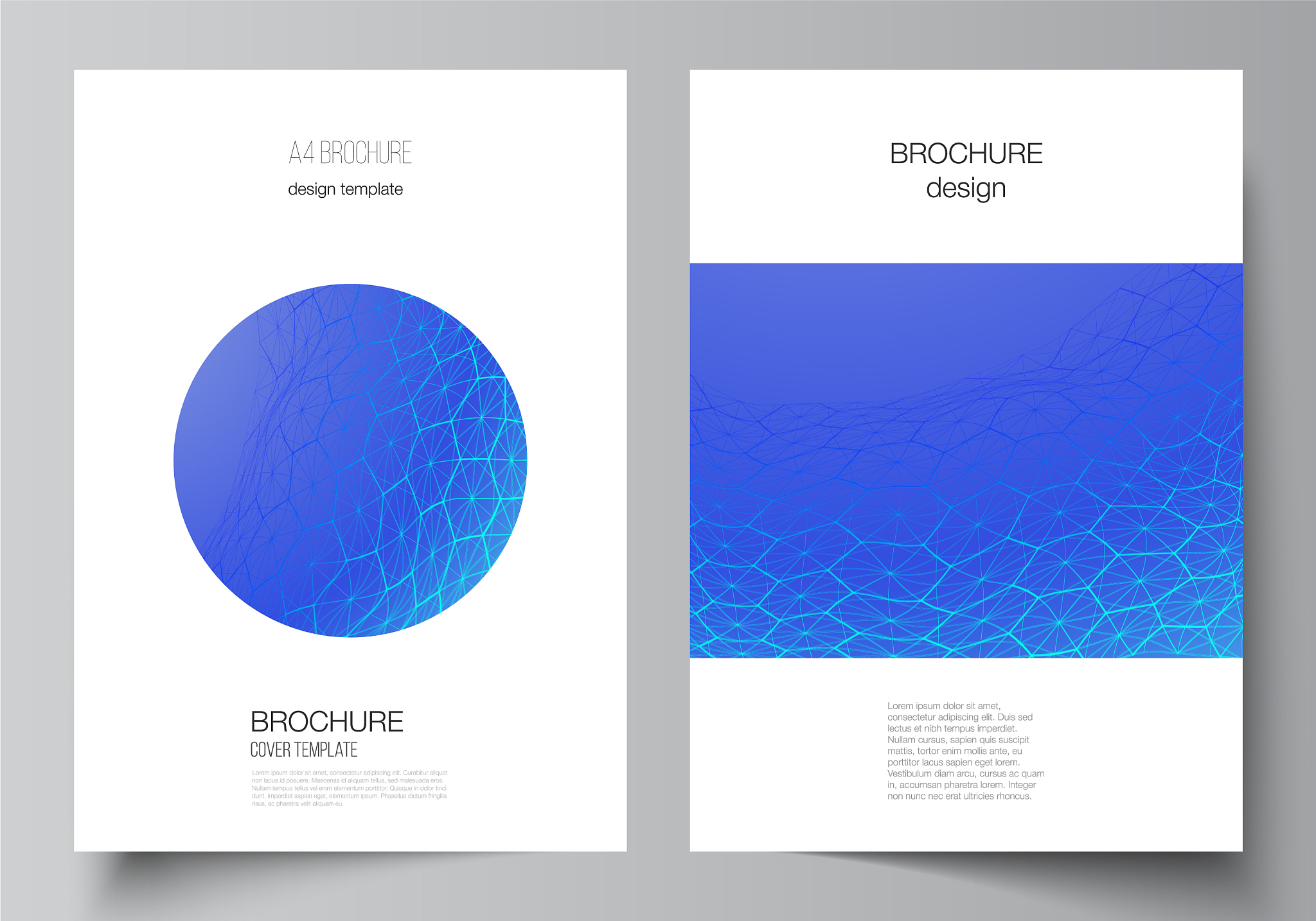 layout a4 format cover mockups design