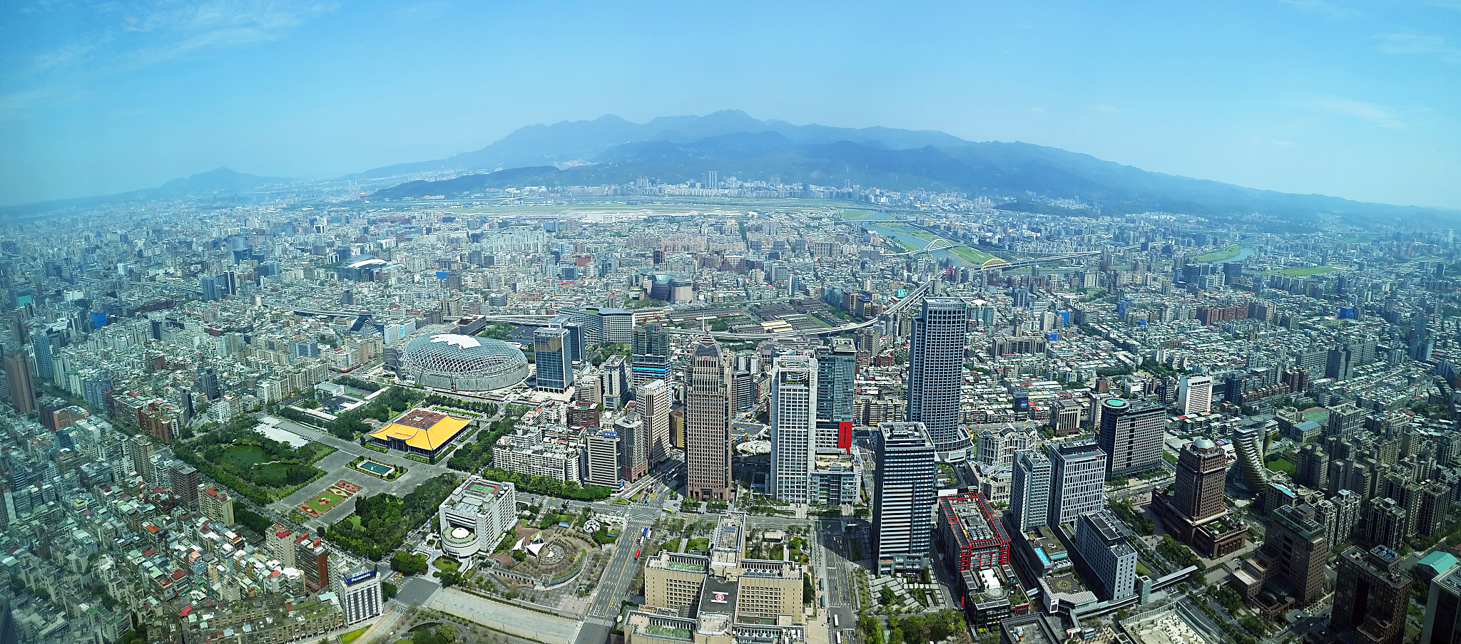 taipei from above, taiwan