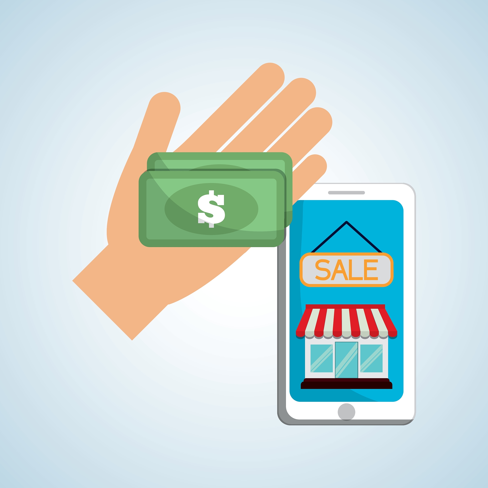 shopping design ecommerce icon online concept