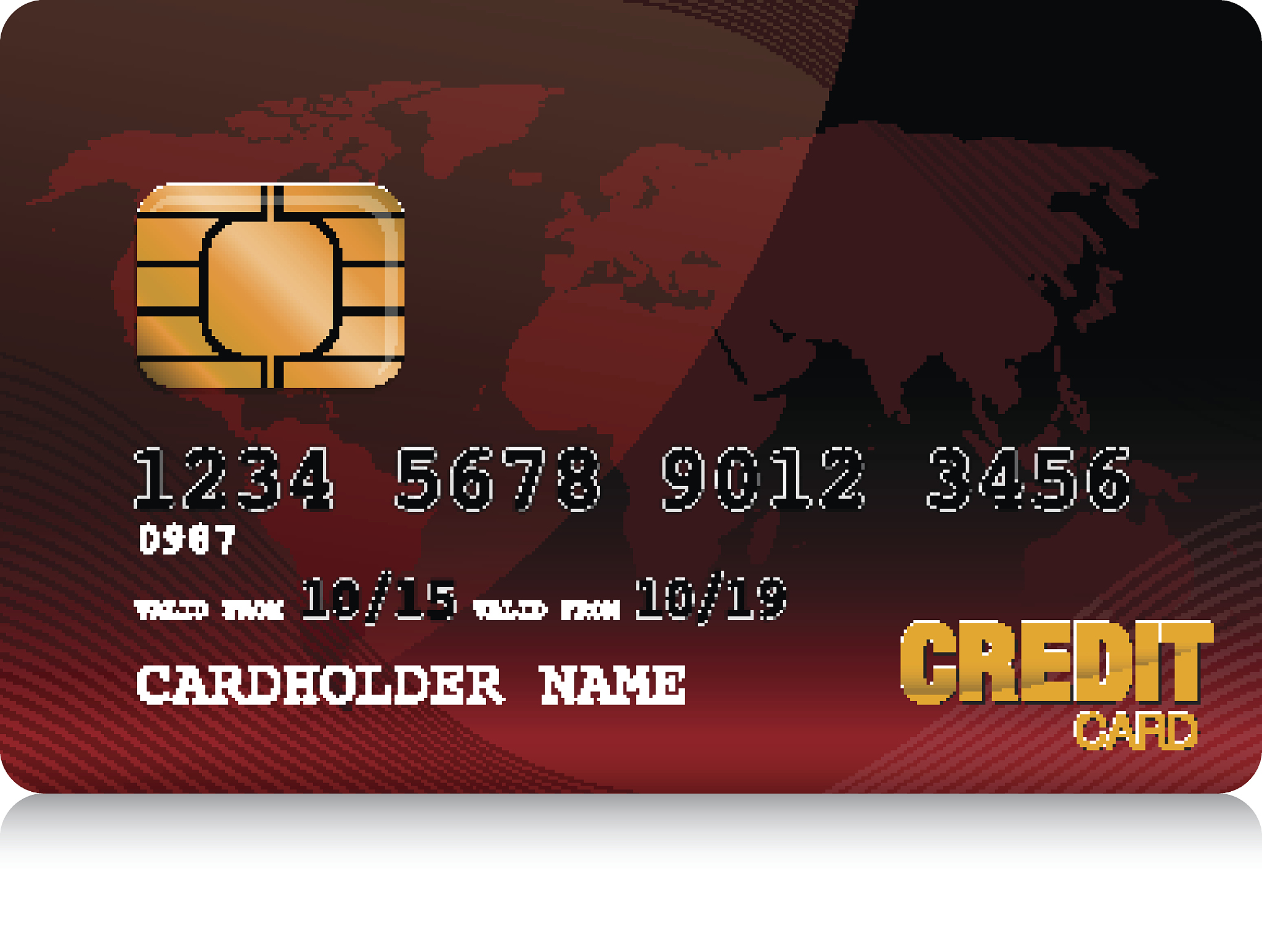 red credit card