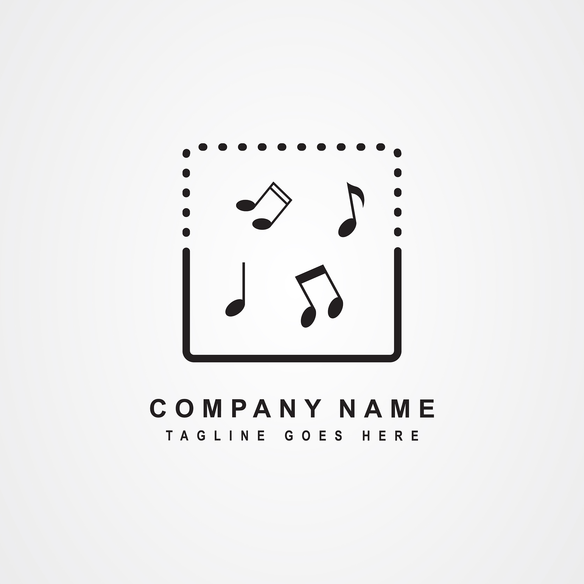 music icon logo design