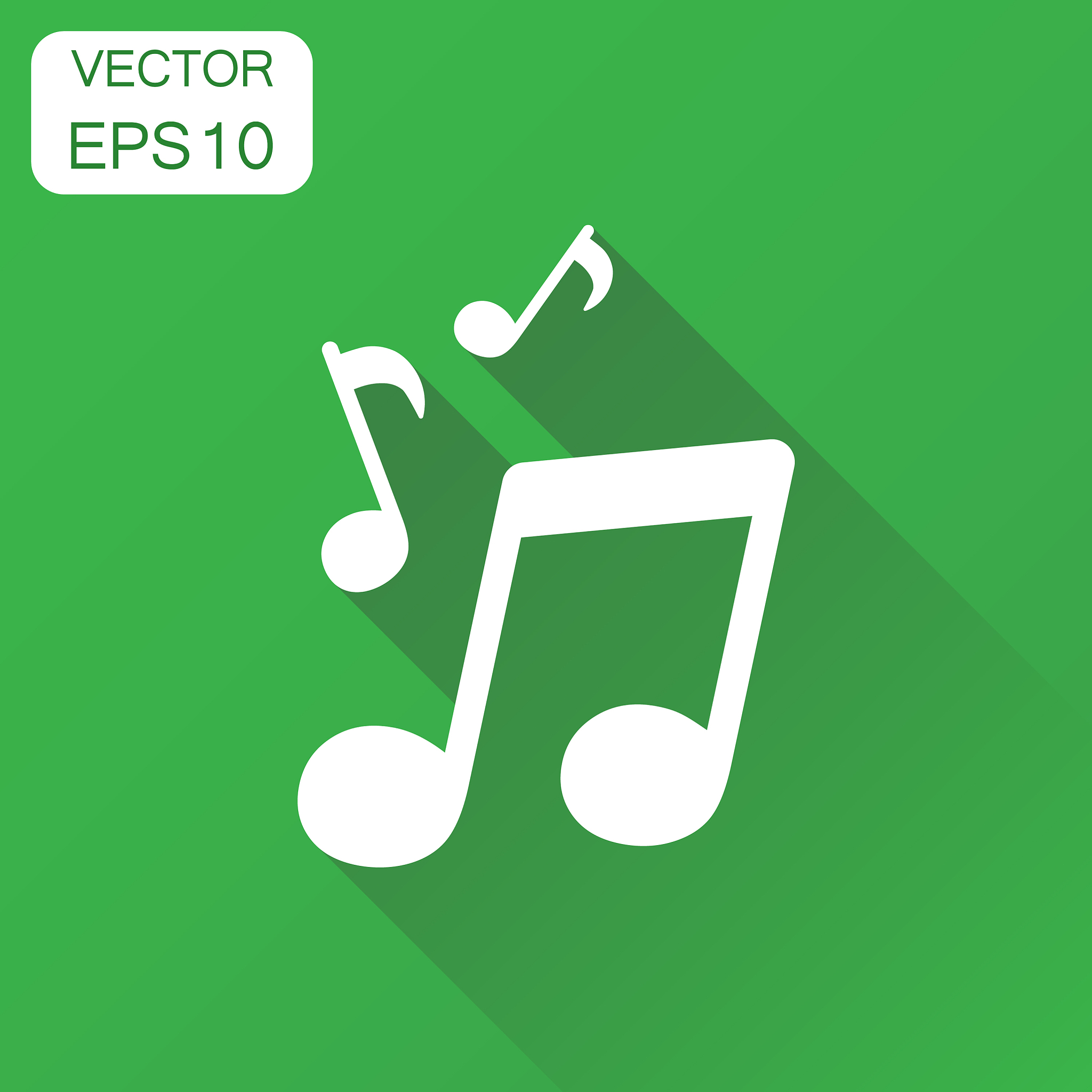 music note icon business concept sound note