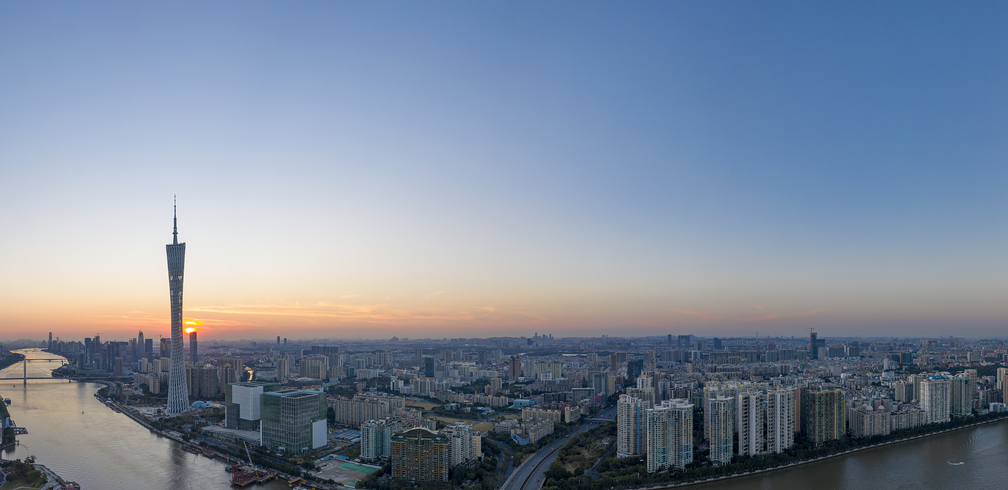 中国广州城市风光
