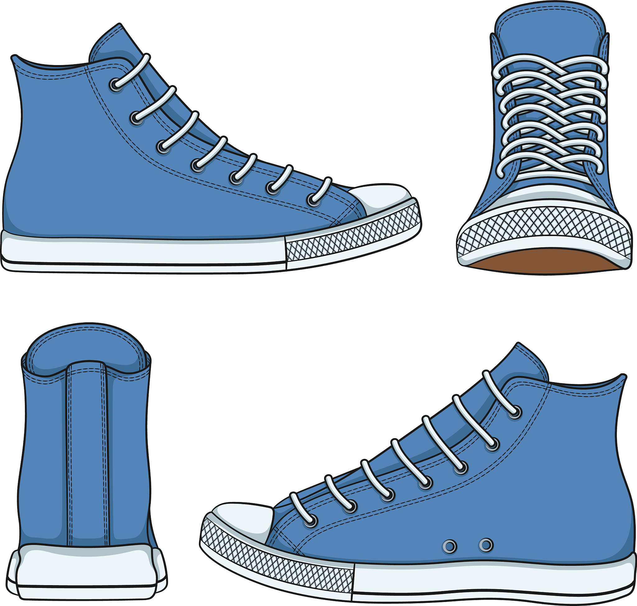 set of with blue sneakers