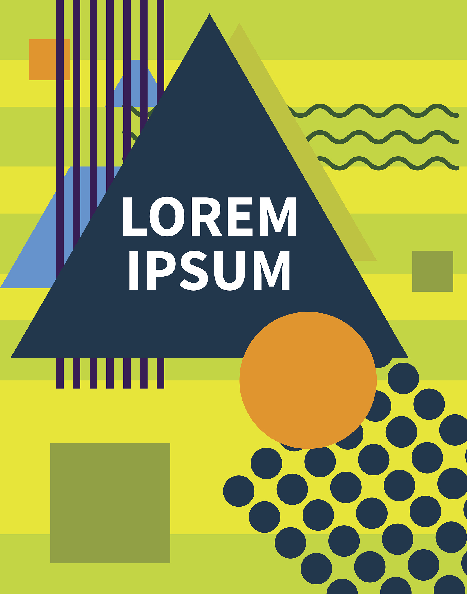 Bohemian Style Poster: Drei Teile, Abstrakte Geometrie, Rahmenlos, Leinwand, Wanddekoration