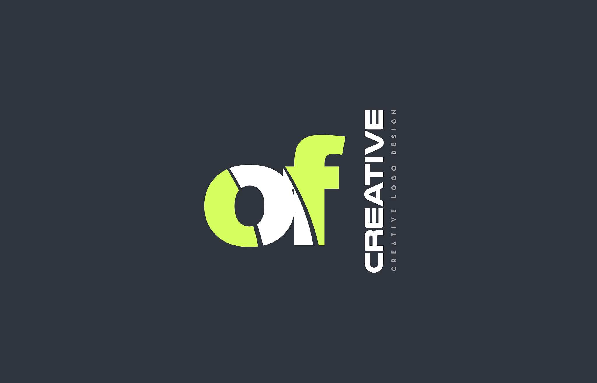 green letter of o f combination logo icon company