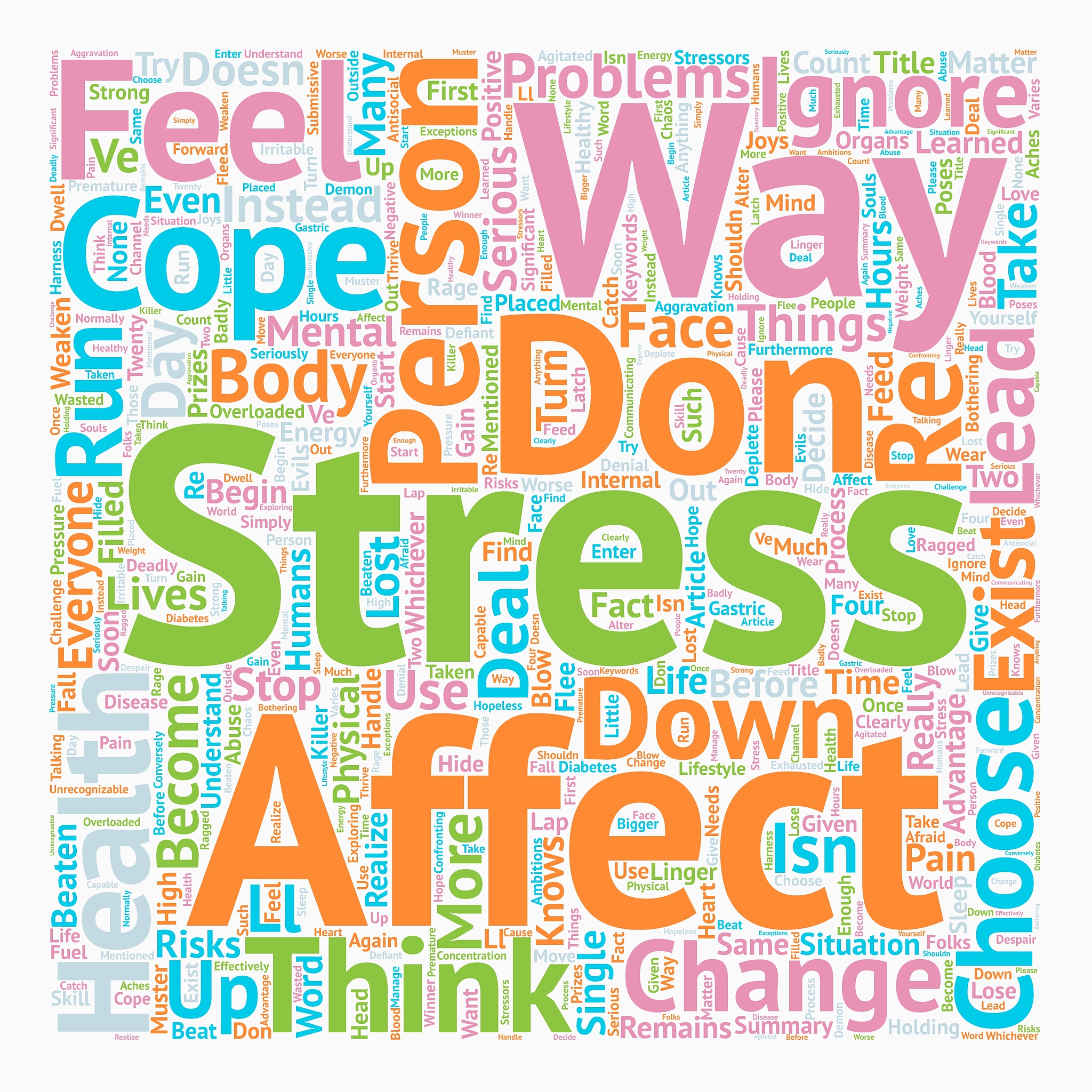 how stress affects a person text background