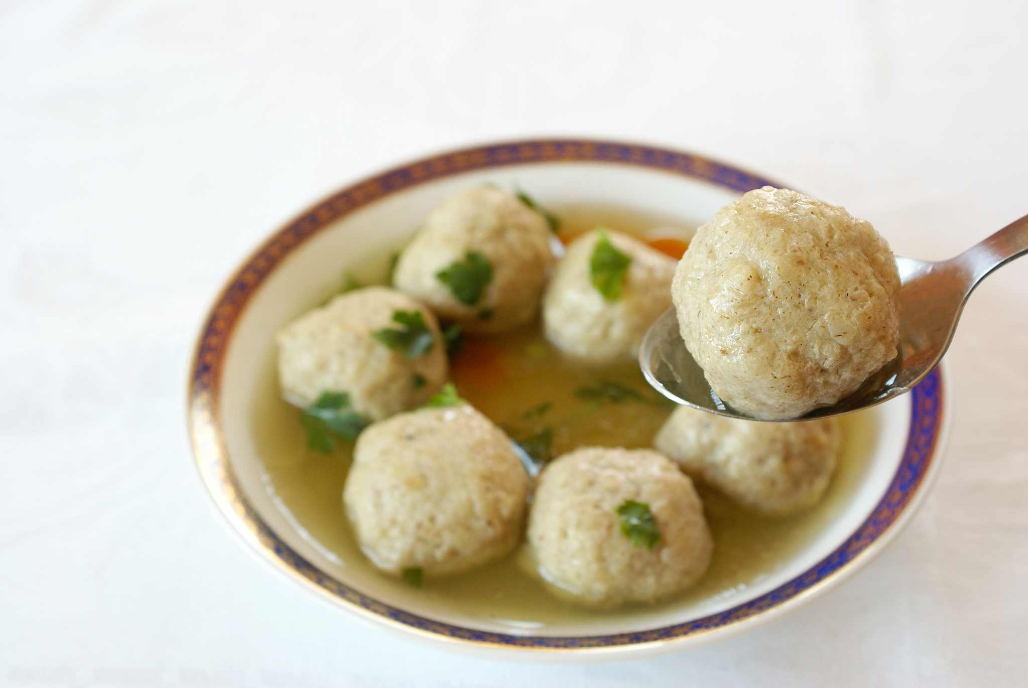 matzo (matzah) balls soup