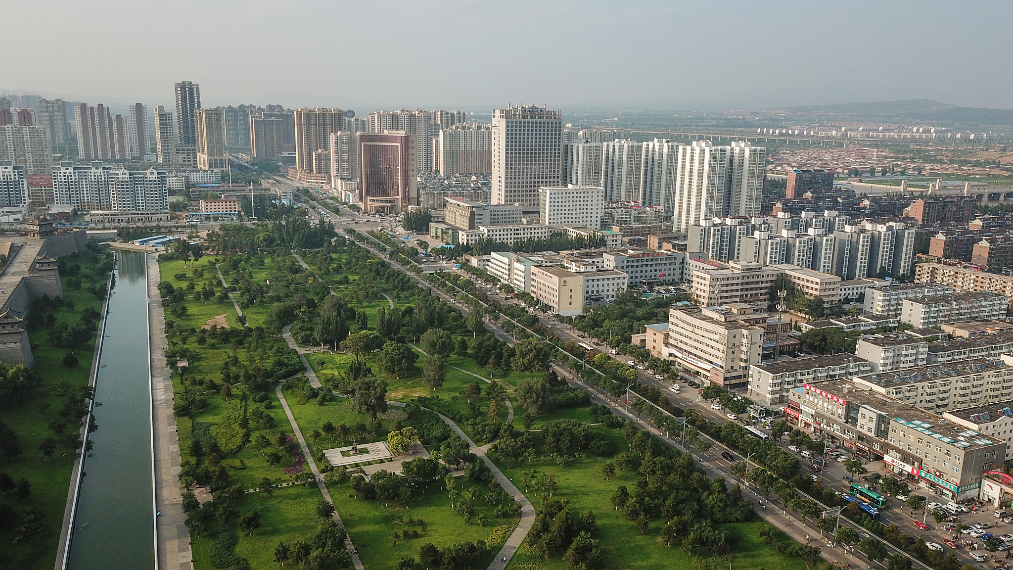 山西大同:航拍大同城市风光