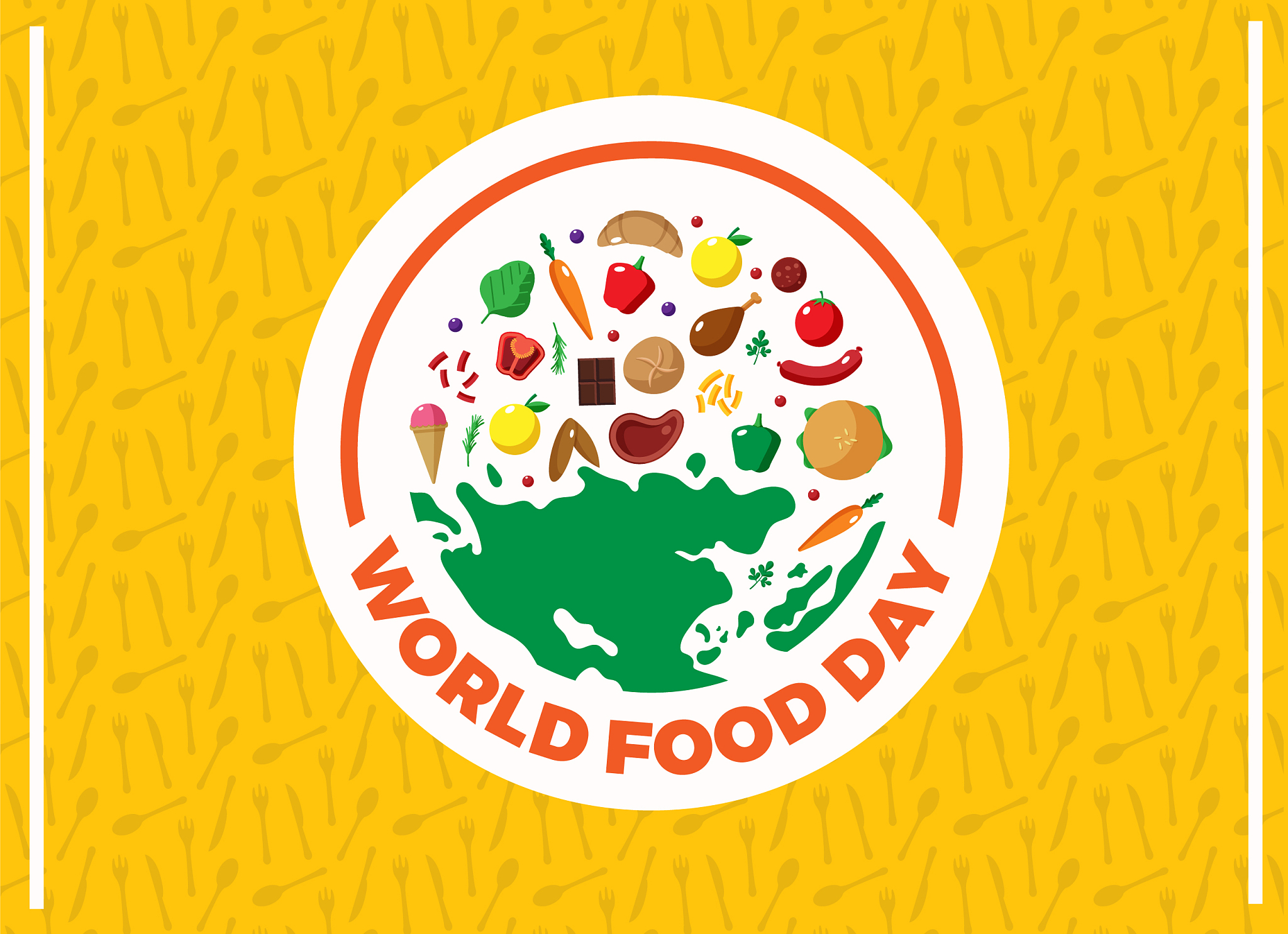 world food day greeting card