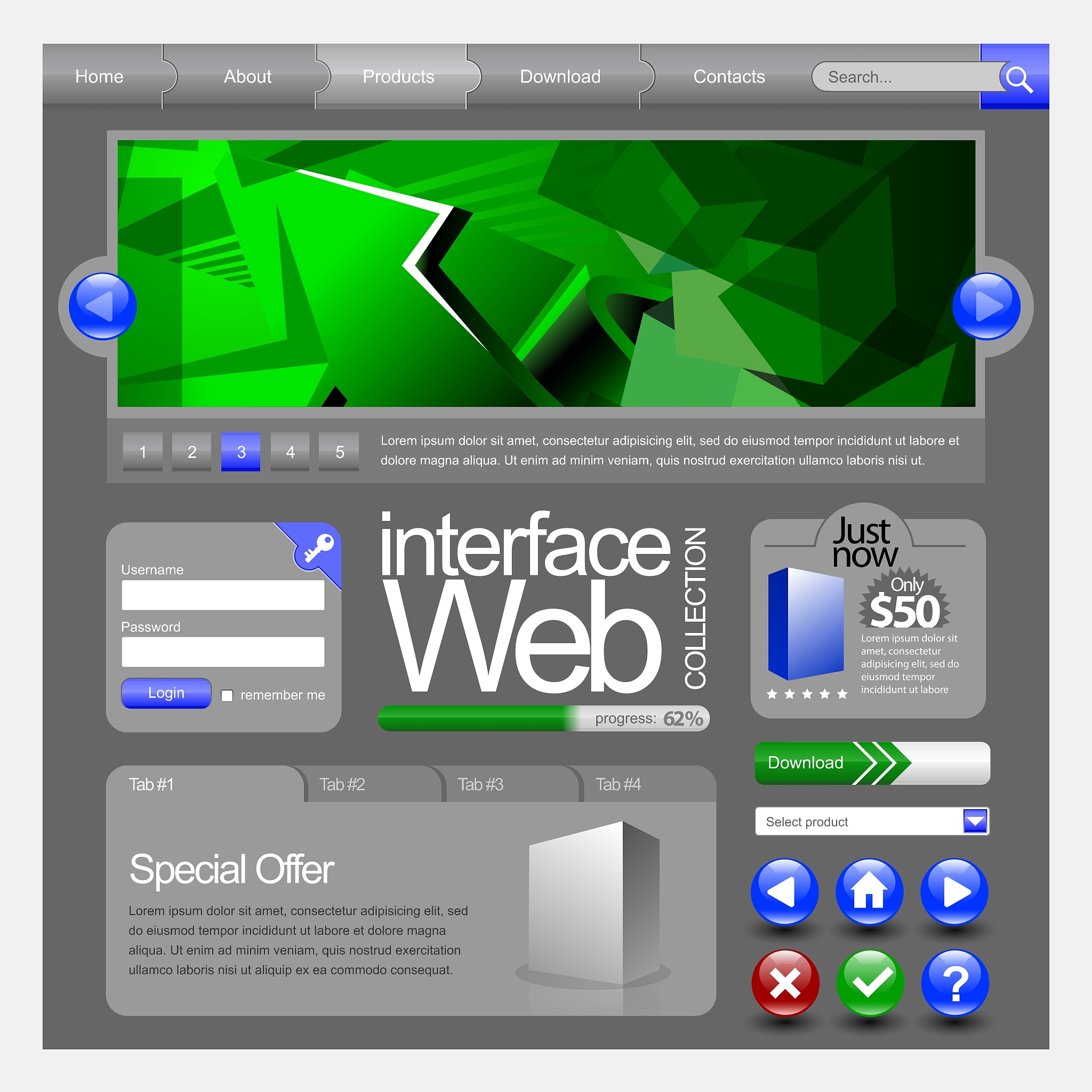 web ui elements