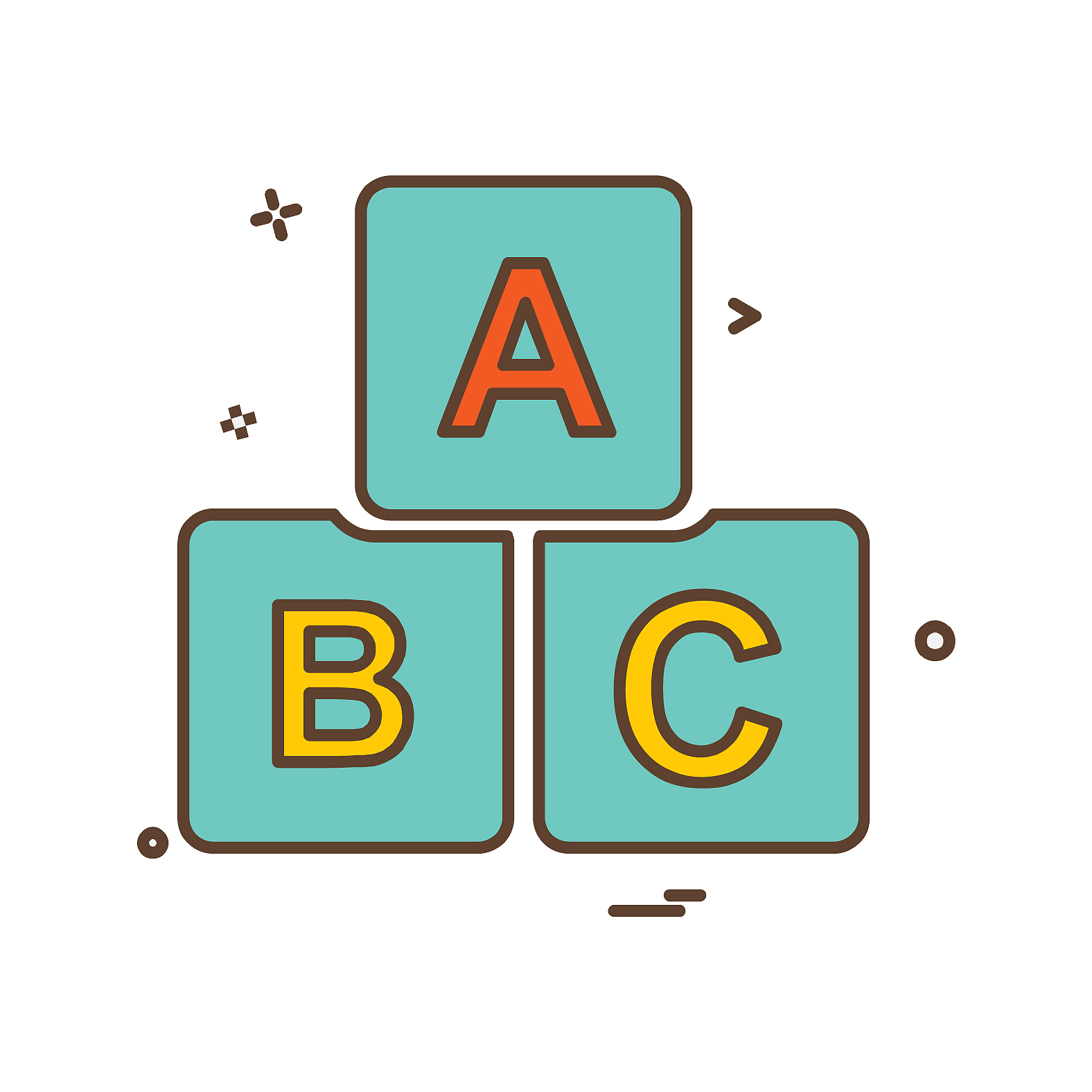 blocks icon design