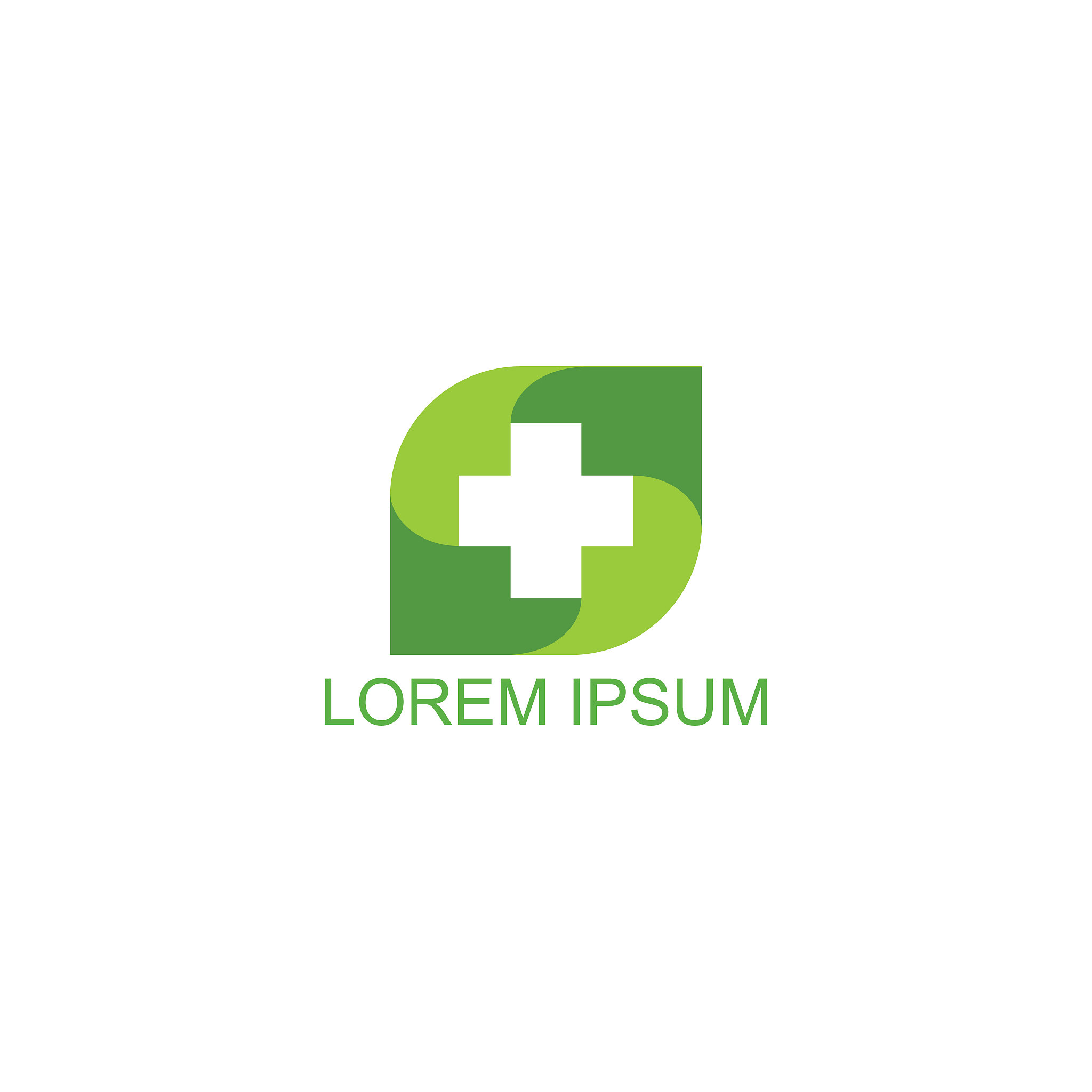 abstract medical cross for hospital and medical company  logo ve