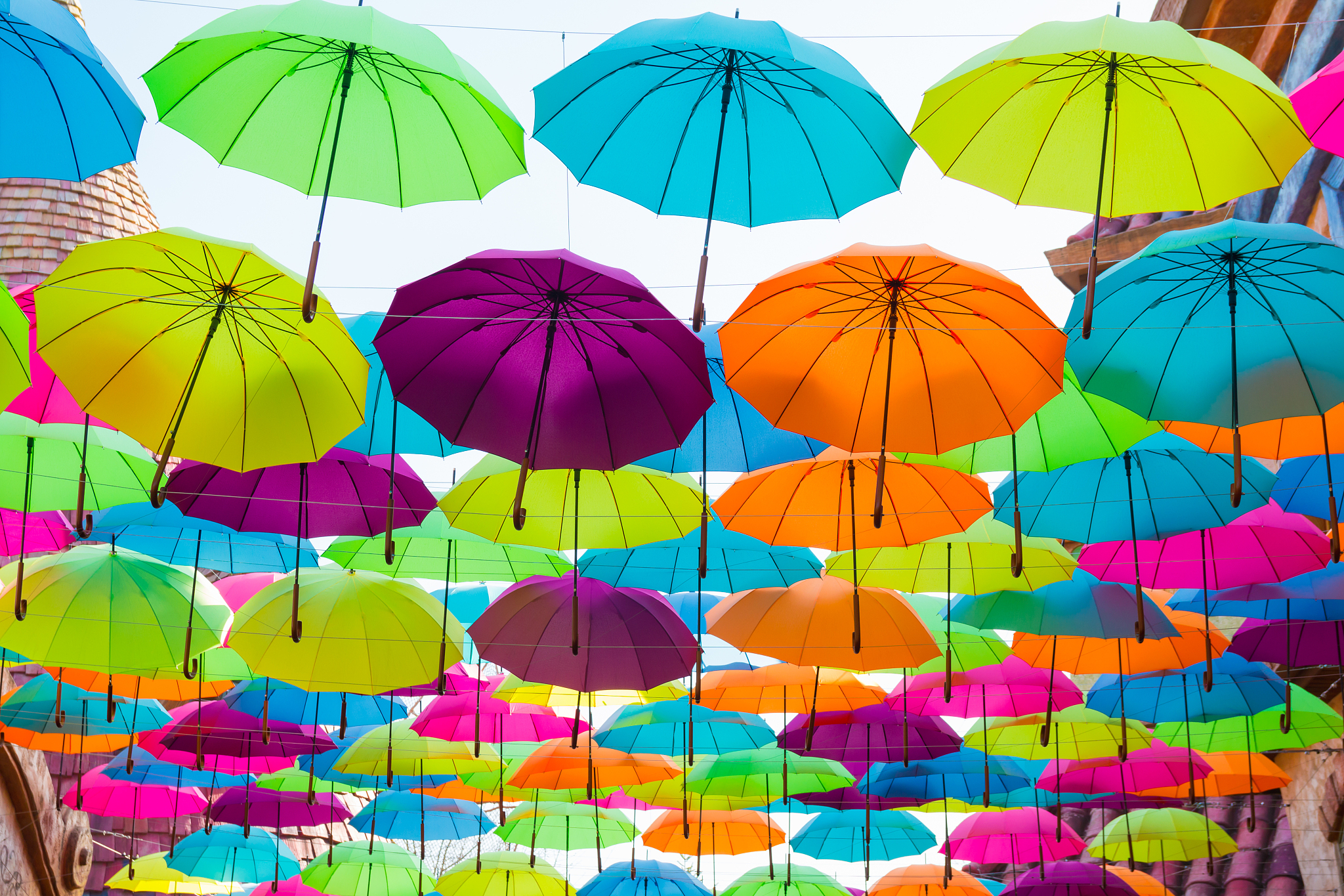 colorful umbrellas