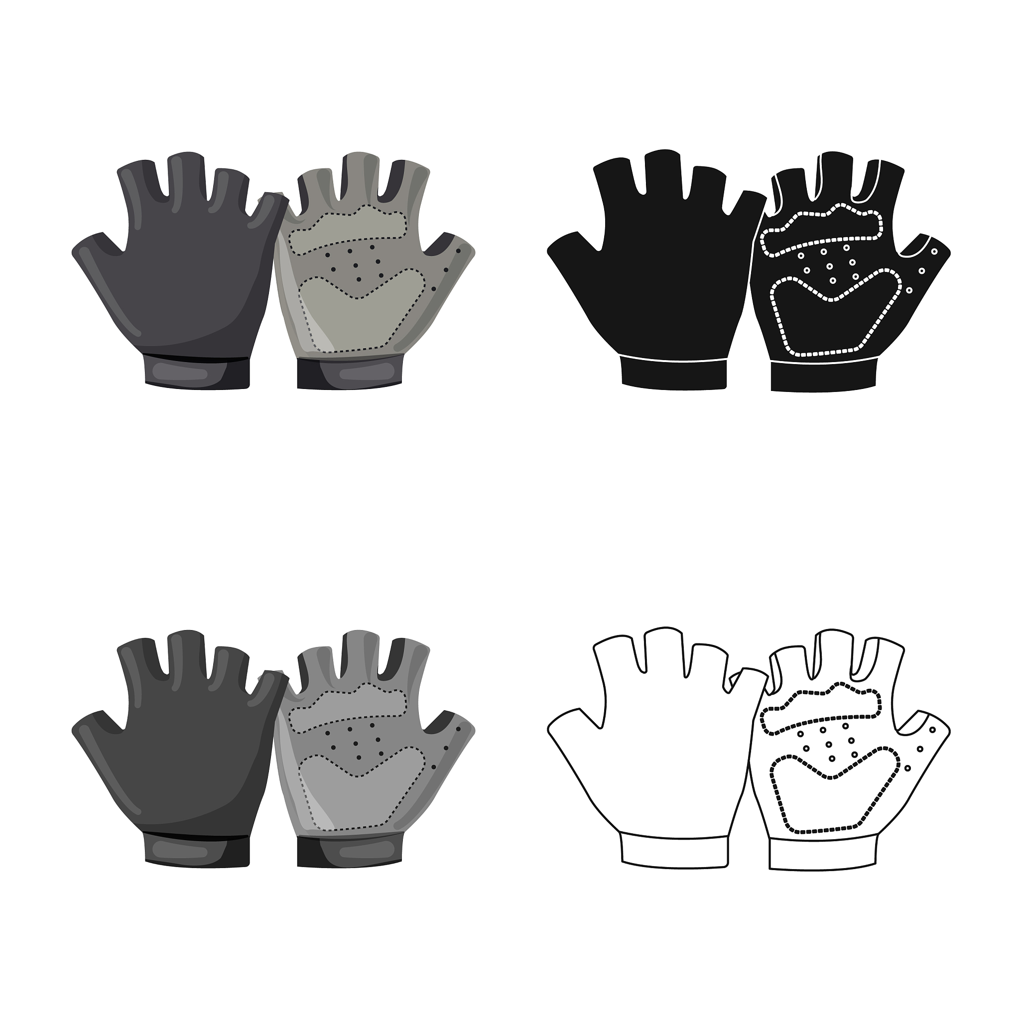 isolated object of glove and winter sign