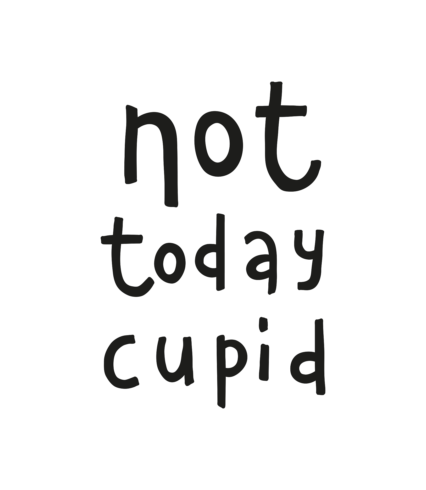 hand written lettering for anti valentine s day.