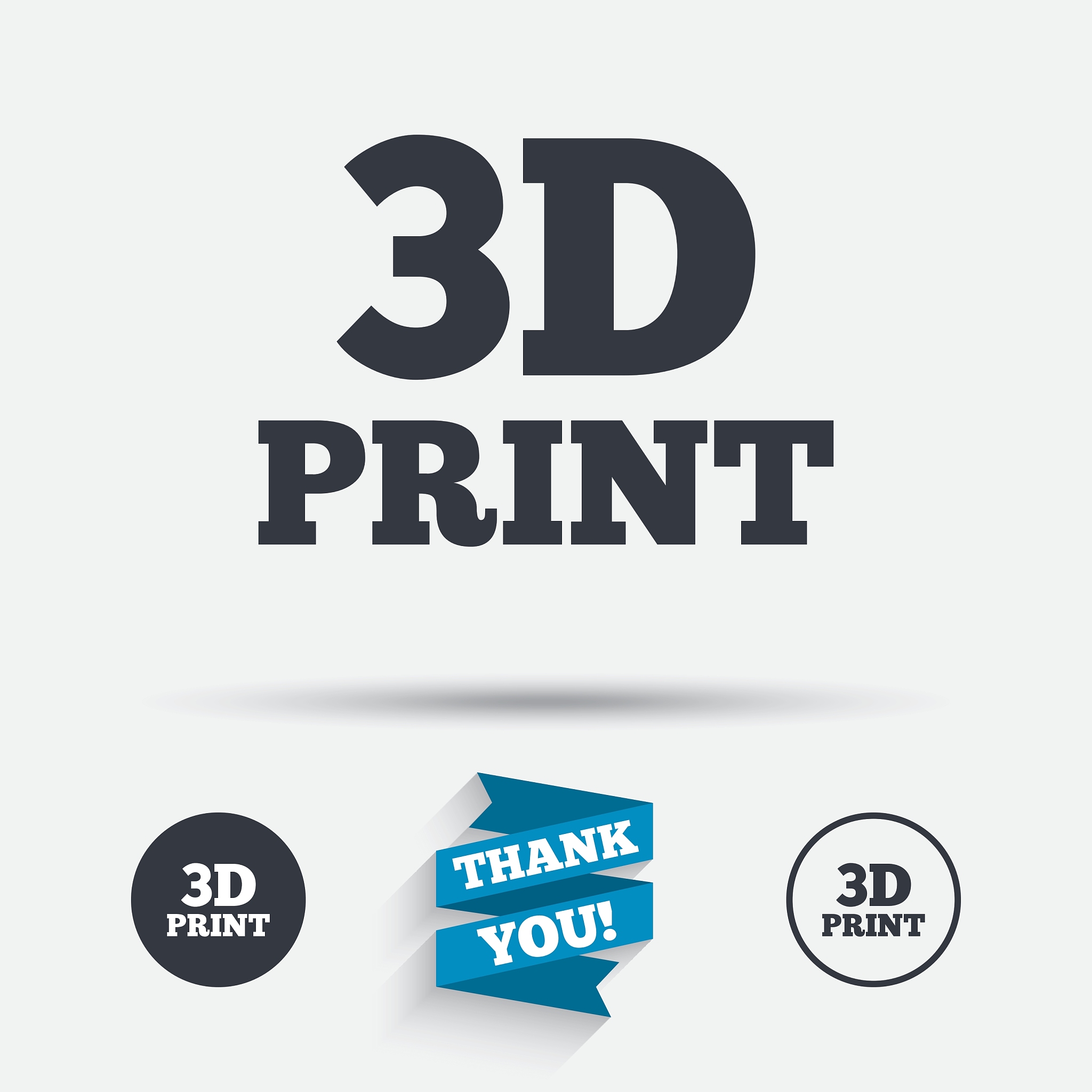 3d print sign icon 3d printing symbol
