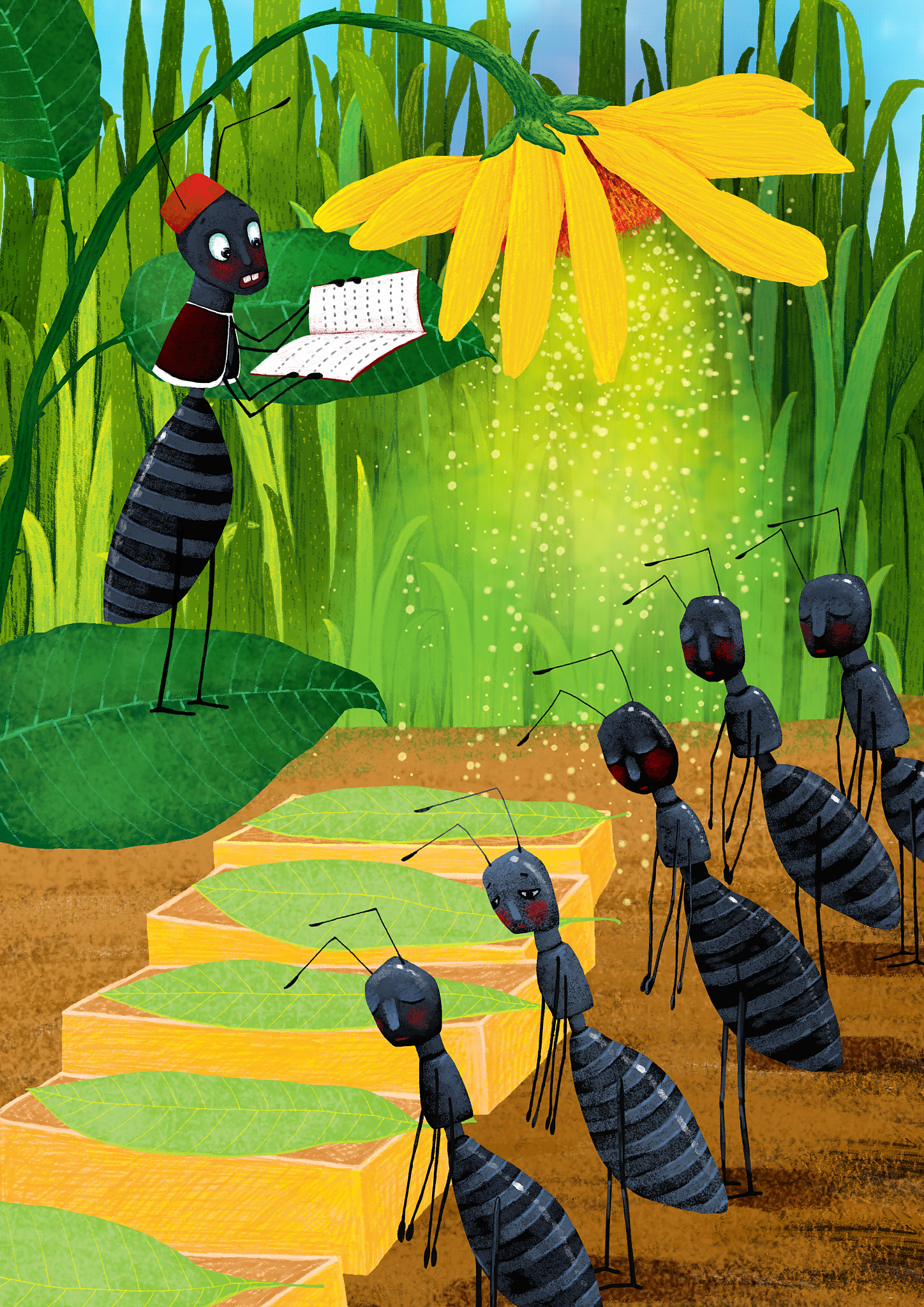 小蚂蚁搬骨头：一年级寓言故事解析