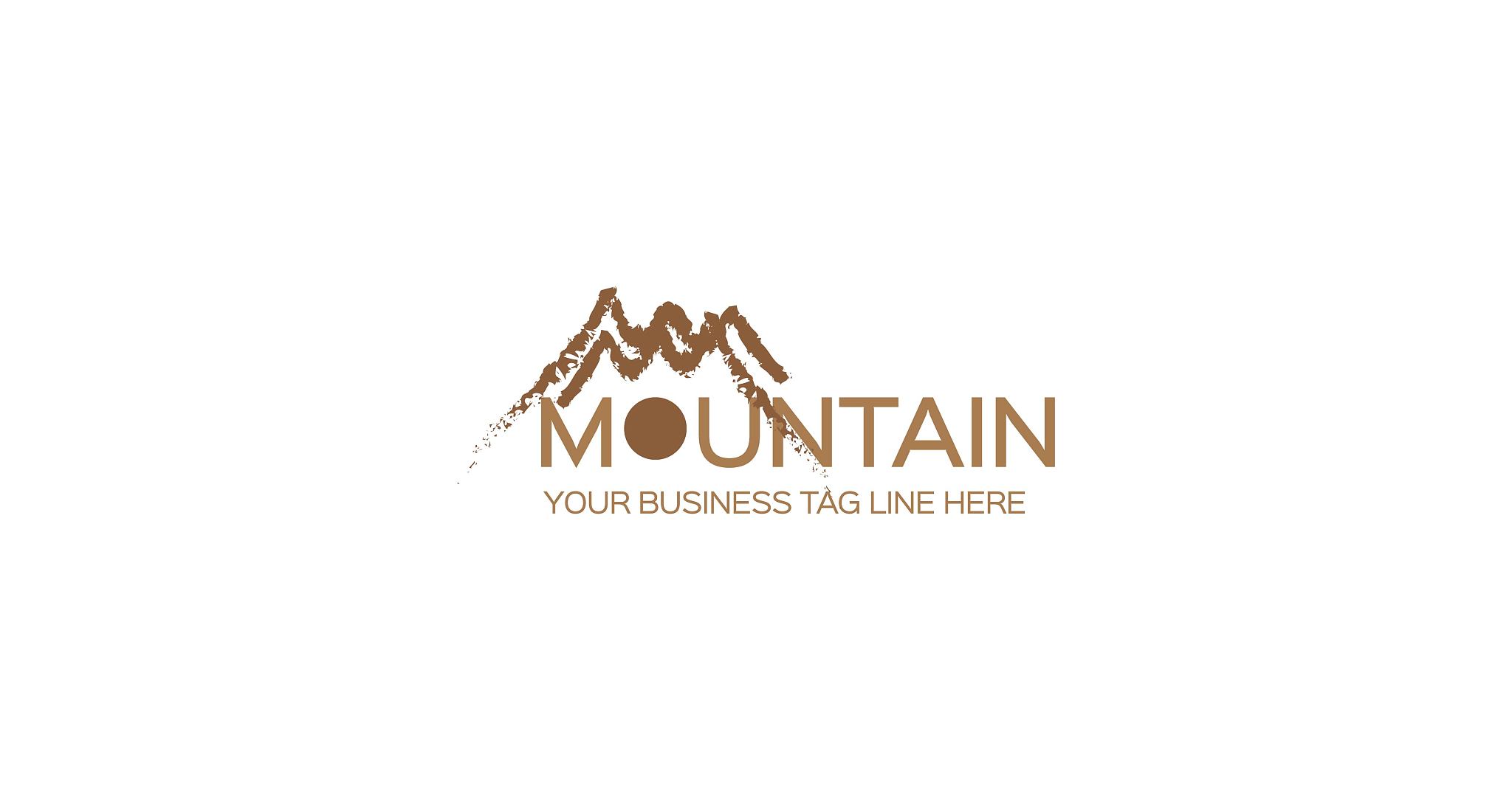 mountains logo design