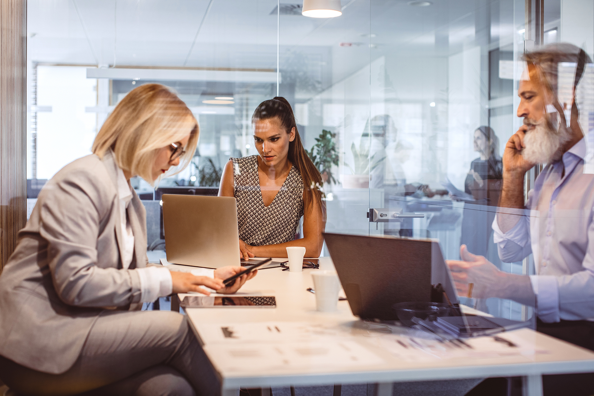 business people working in the office