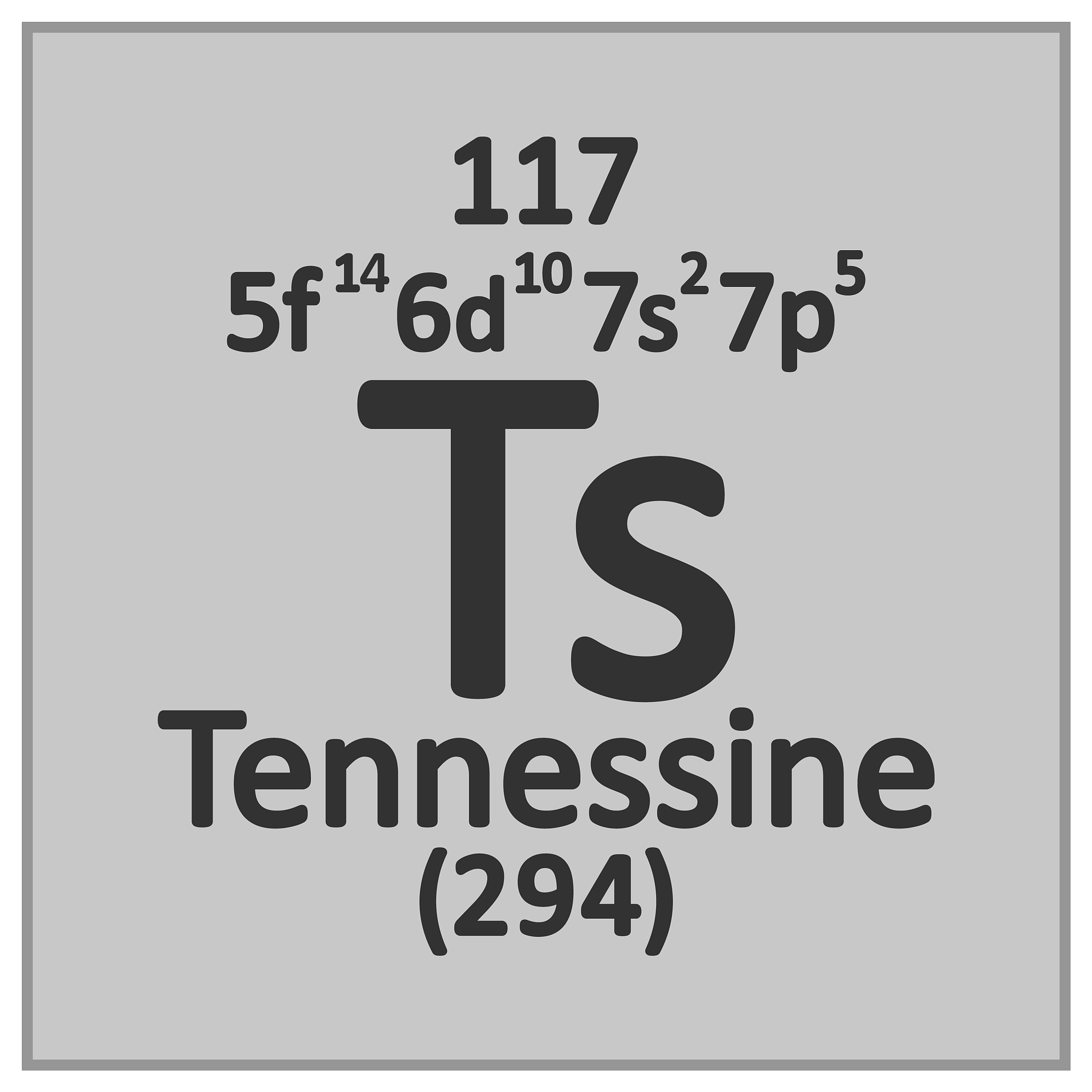 periodic table element tennessine icon