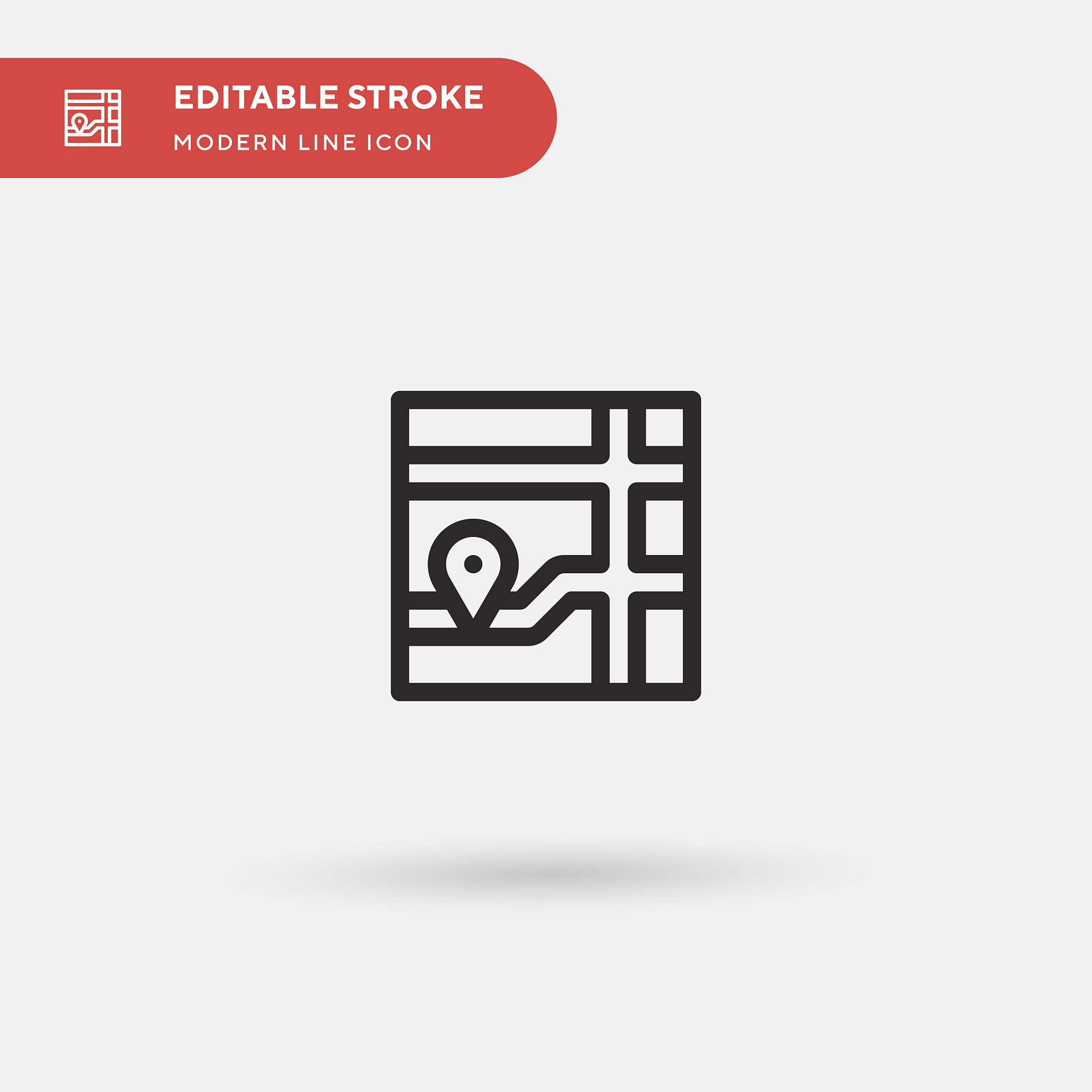 location simple icon symbol