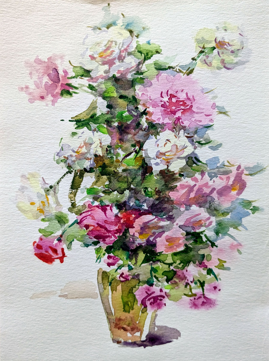用花卉创作观赏画的步骤指南
