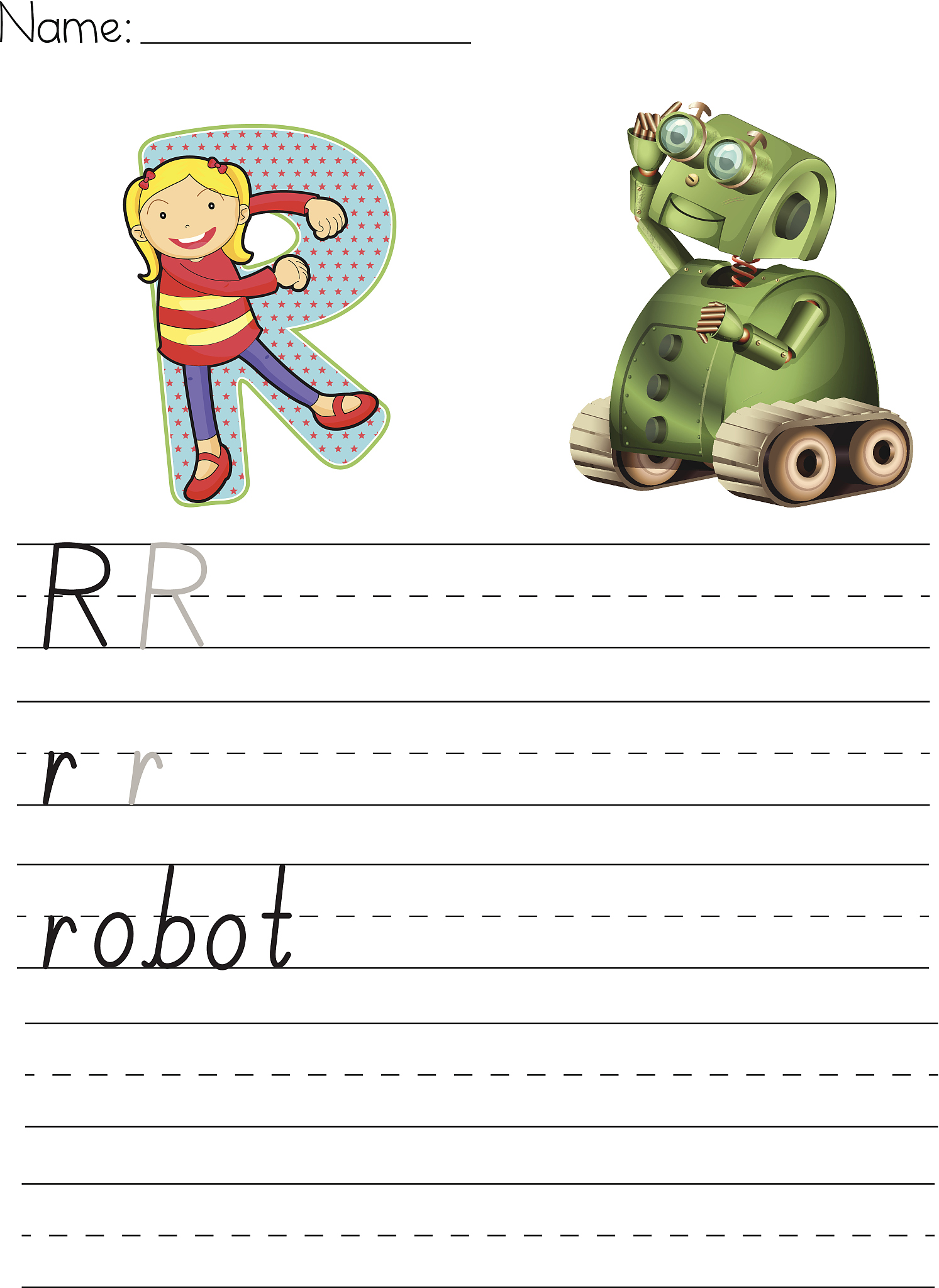 alphabet worksheet