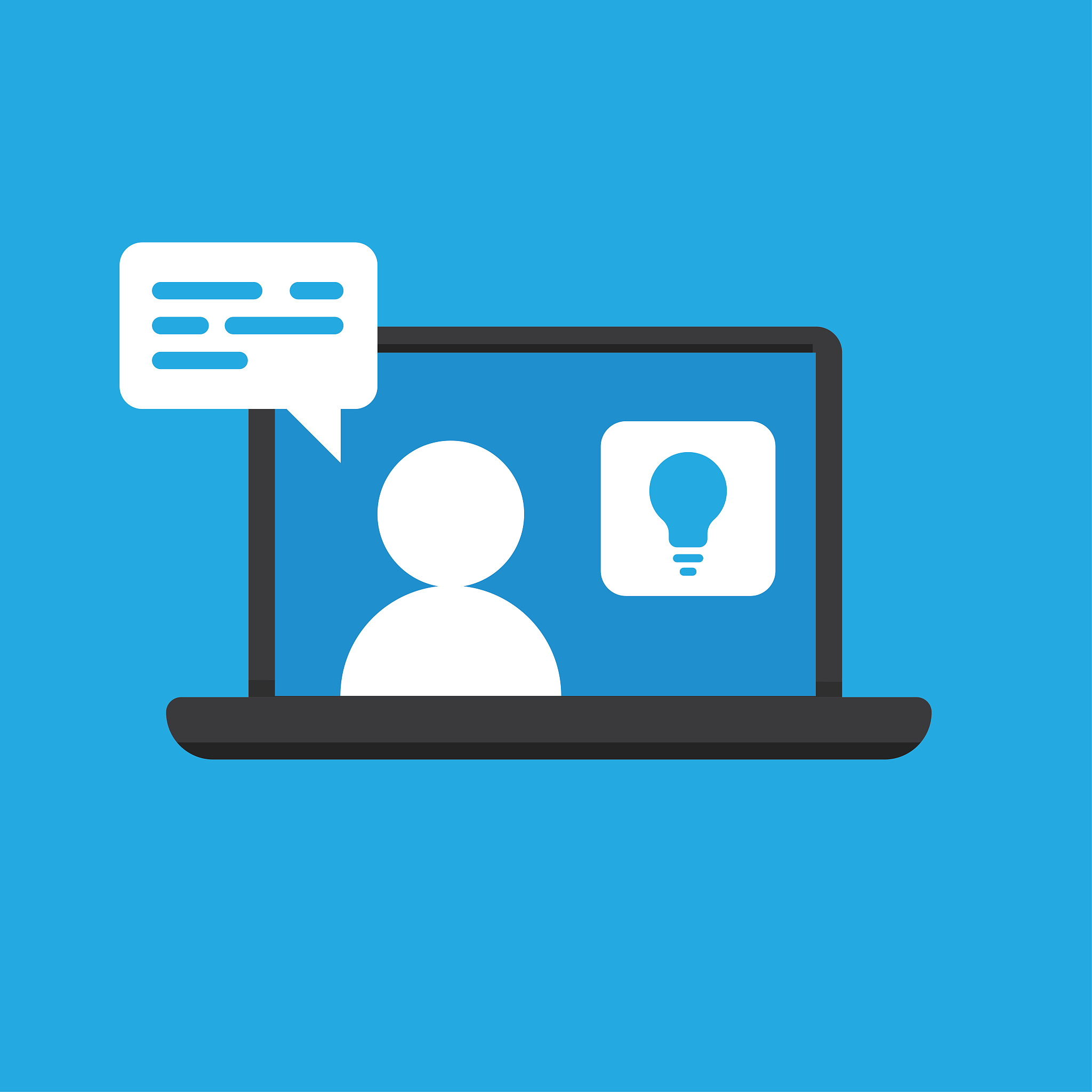 online education illustration.