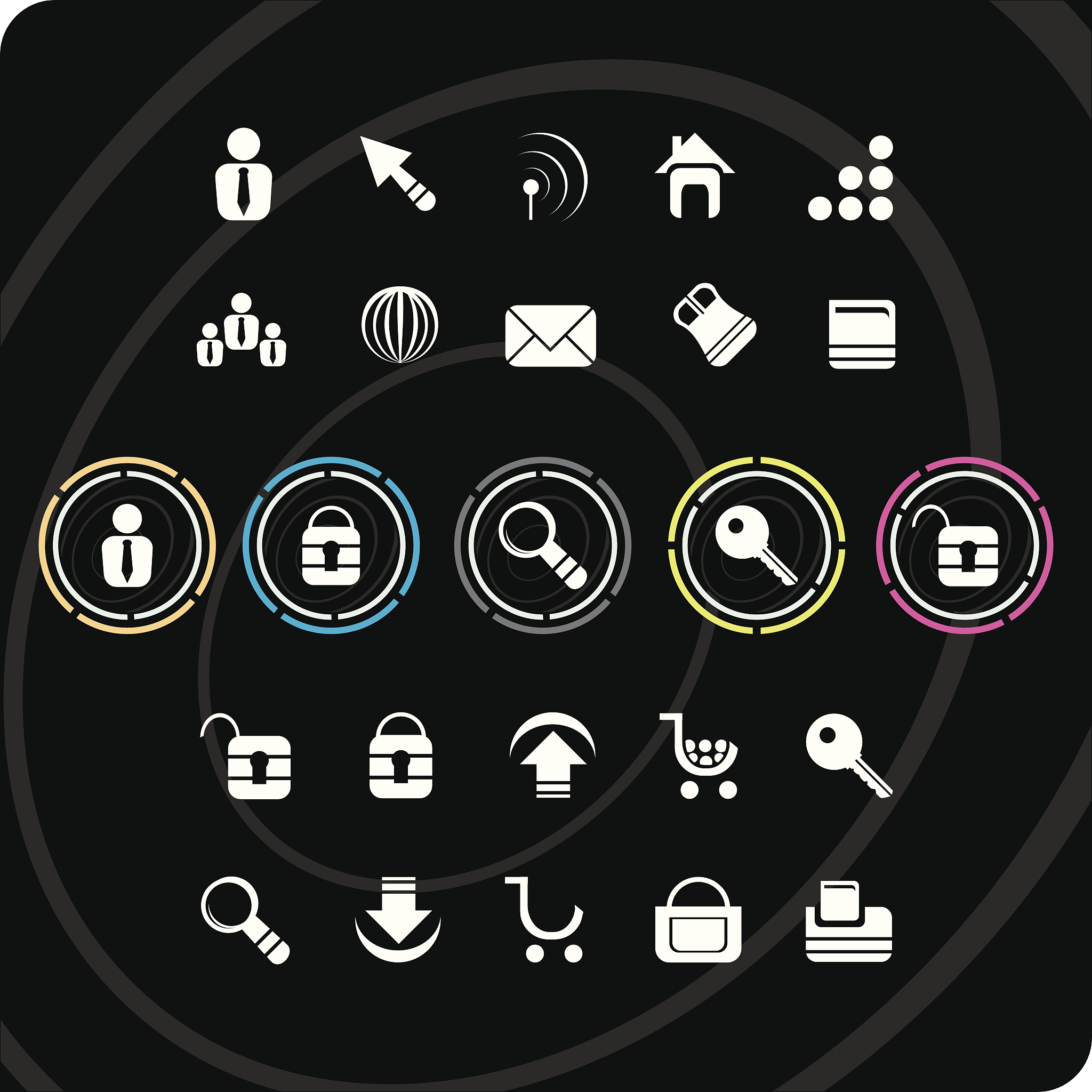 modern website icons