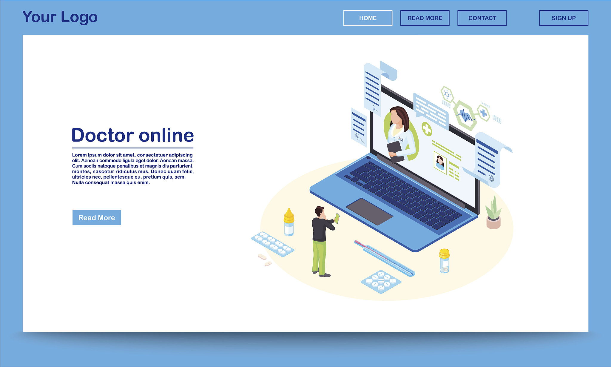 doctor online service web page