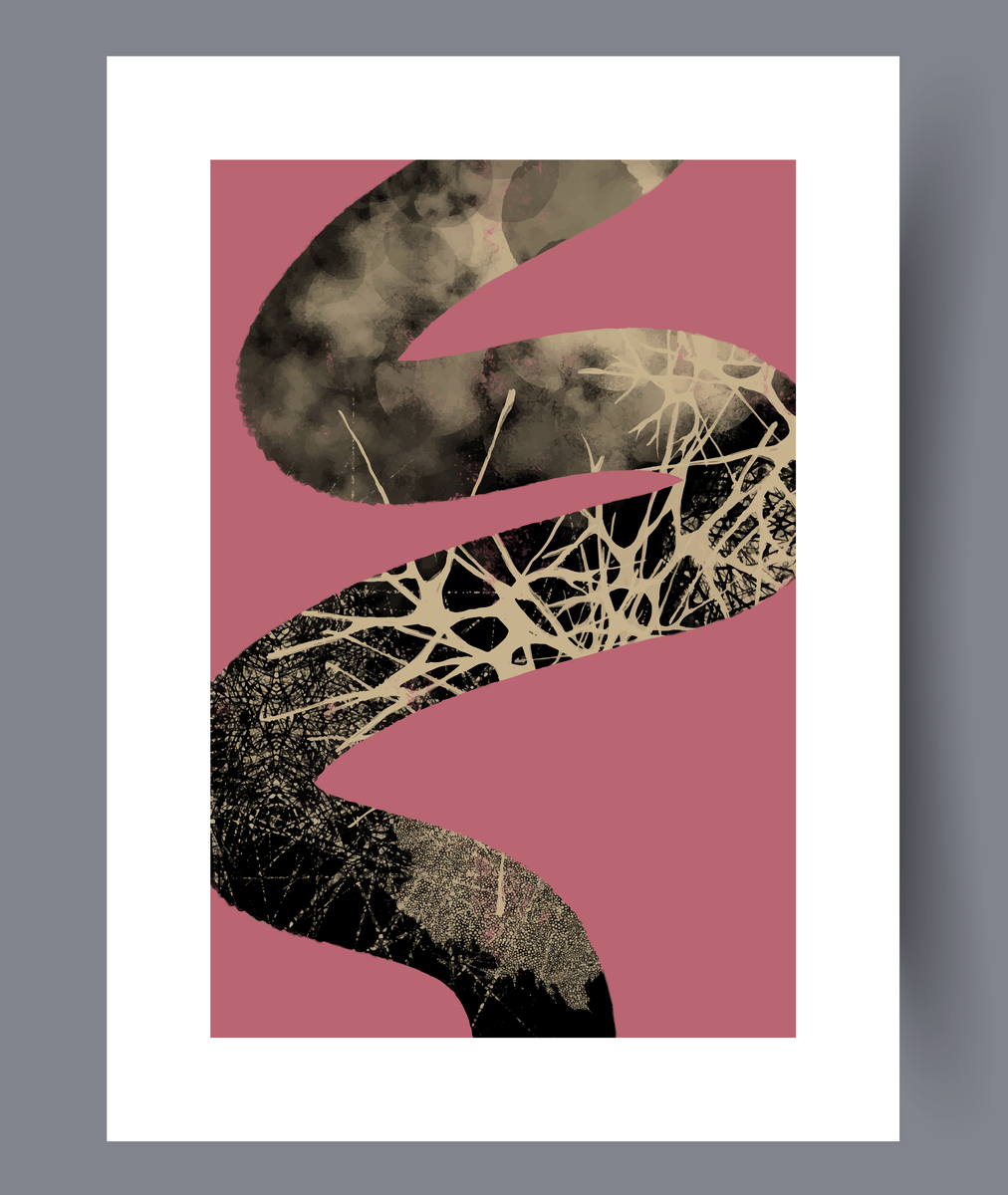 抽象动物海报设计：艺术与传播的融合