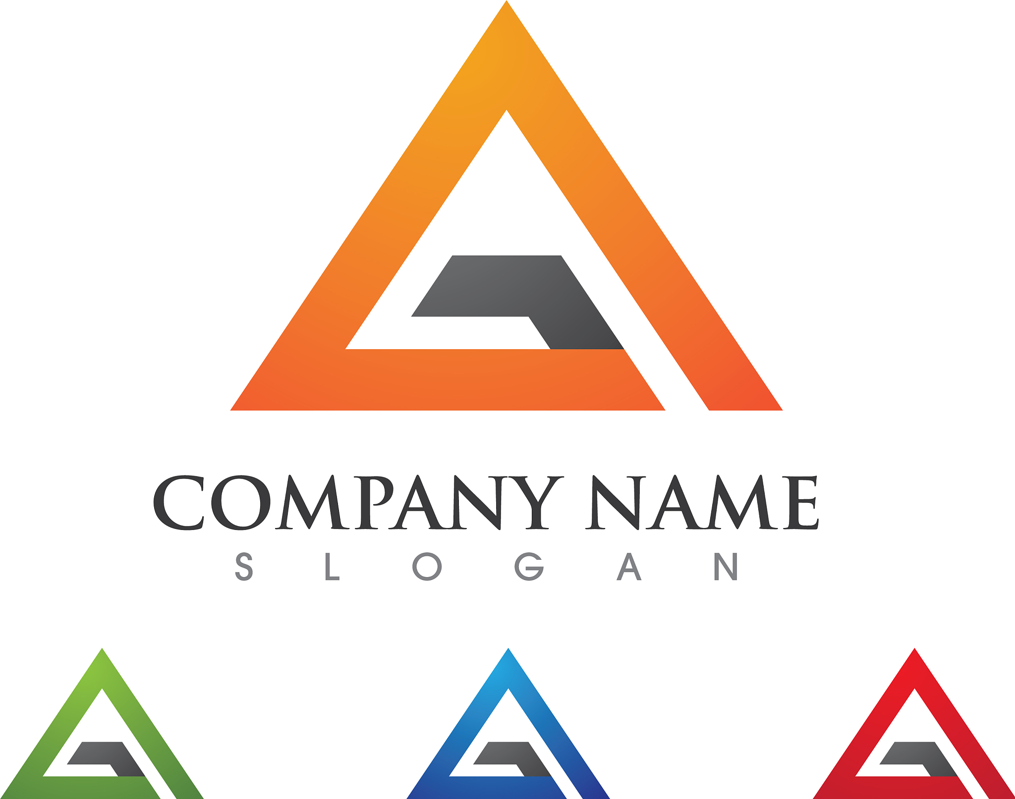 a letter logo business template icon
