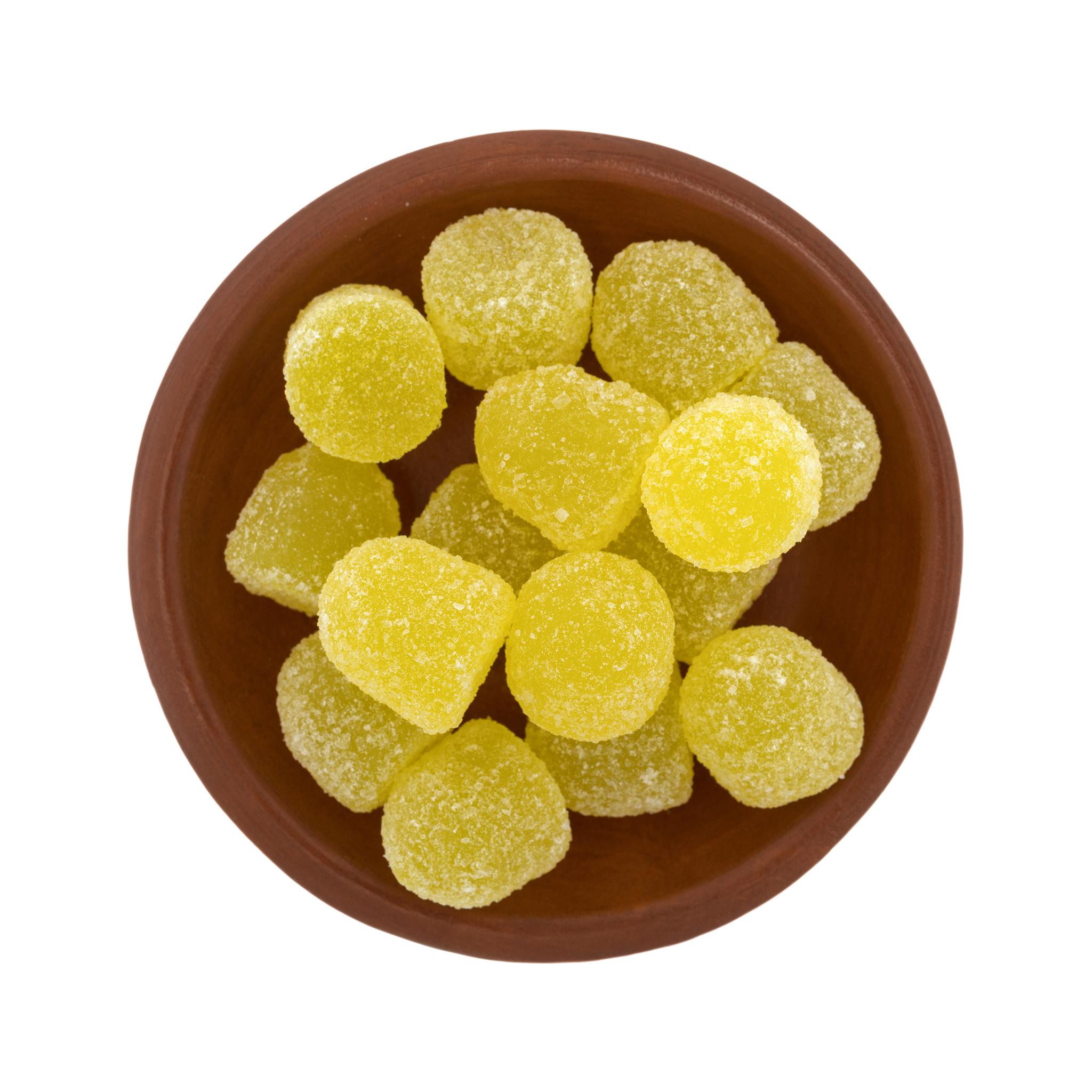sugar coated sour drop gummy candy