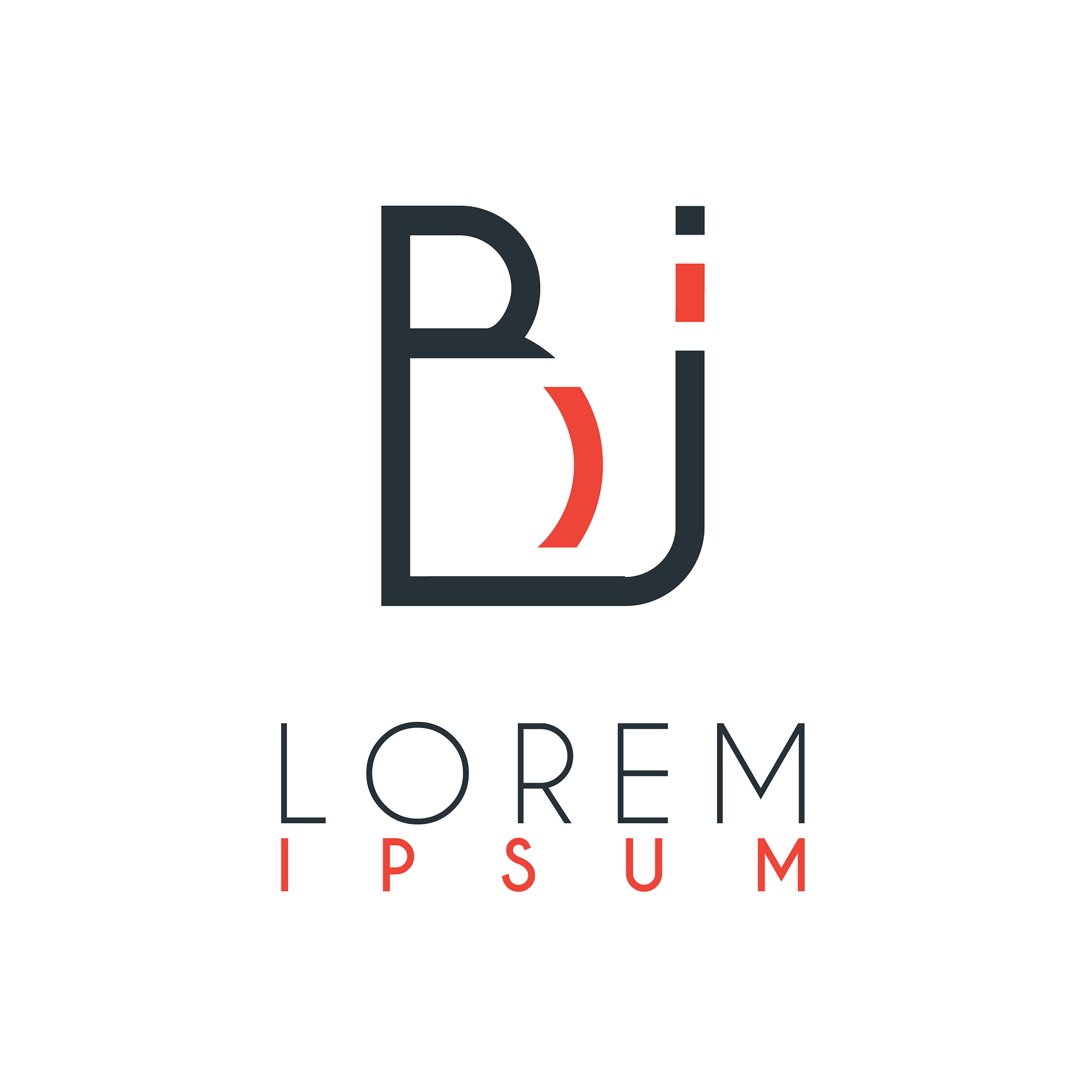 the logo between letter b and letter j or bj