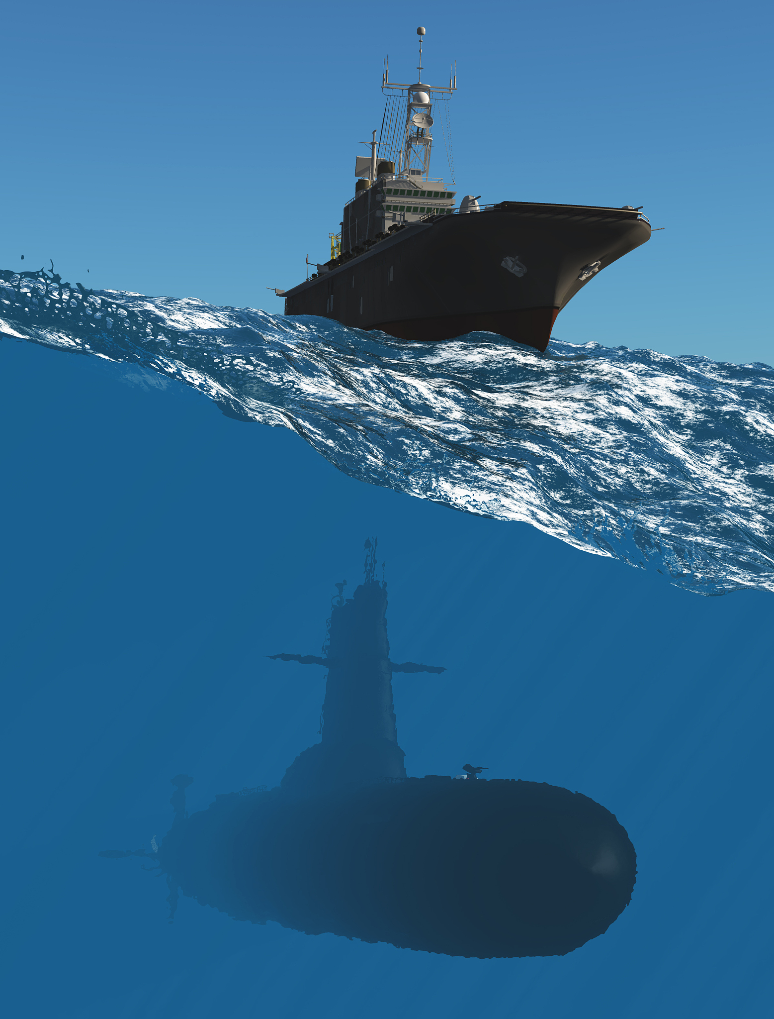 the military ships