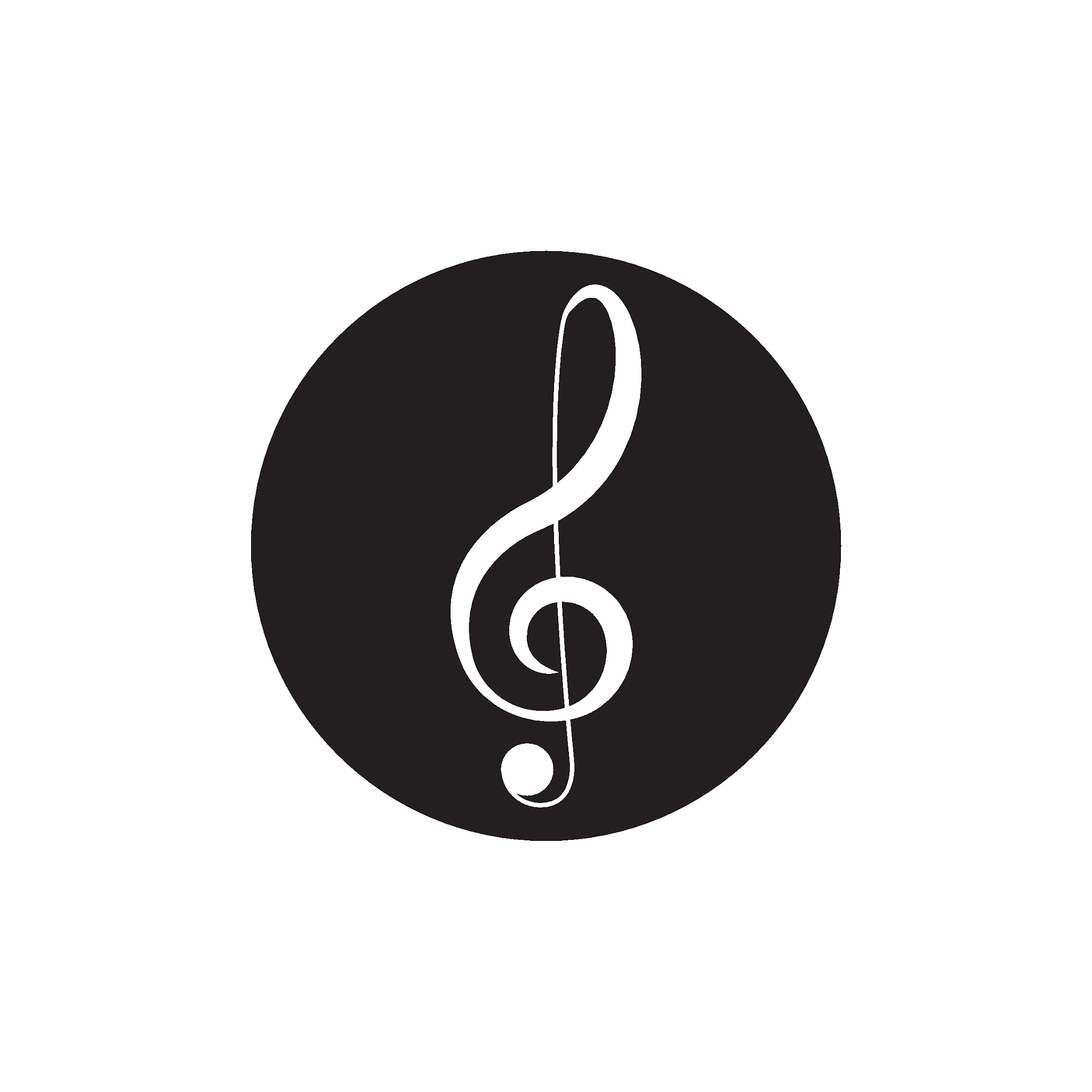 music note icon vector