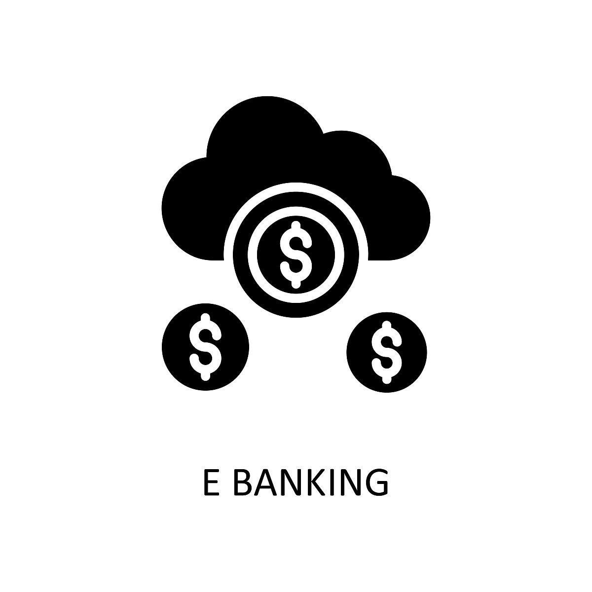e银行矢量固体图标设计插图.银行和支付符号在白色背景eps 10文件