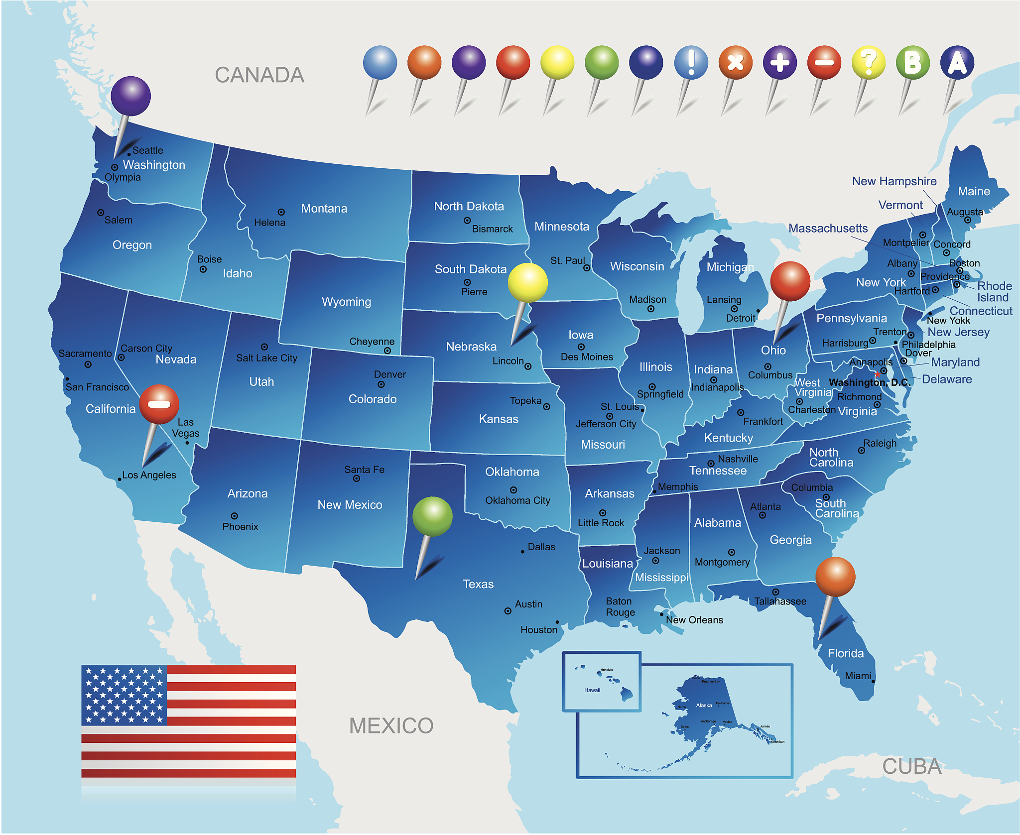完整地址列表：美国各州详细地址信息
