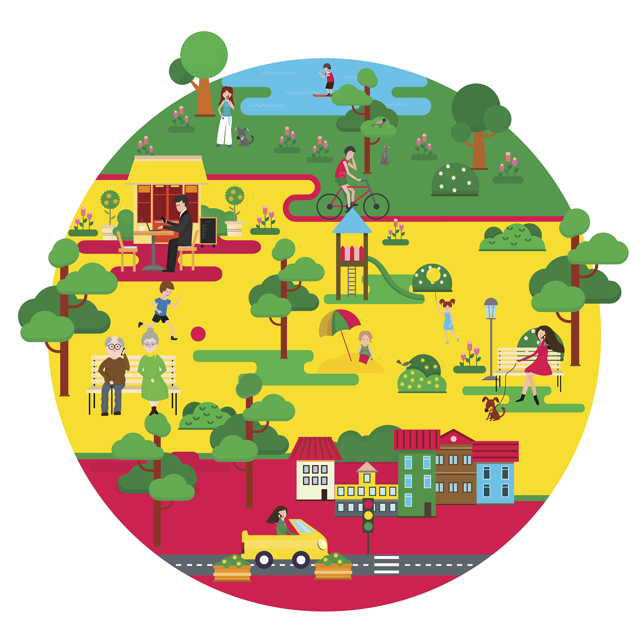 低碳游玩 该板块通过用户交互提升平台流量基于图注意力网络的AI智能推荐匹配专属游玩伴侣用户可与匹配的伴侣进行如海河骑行游、生态公园游、环保电车游、运动休闲游、绿色食宿游等低碳游玩路线。