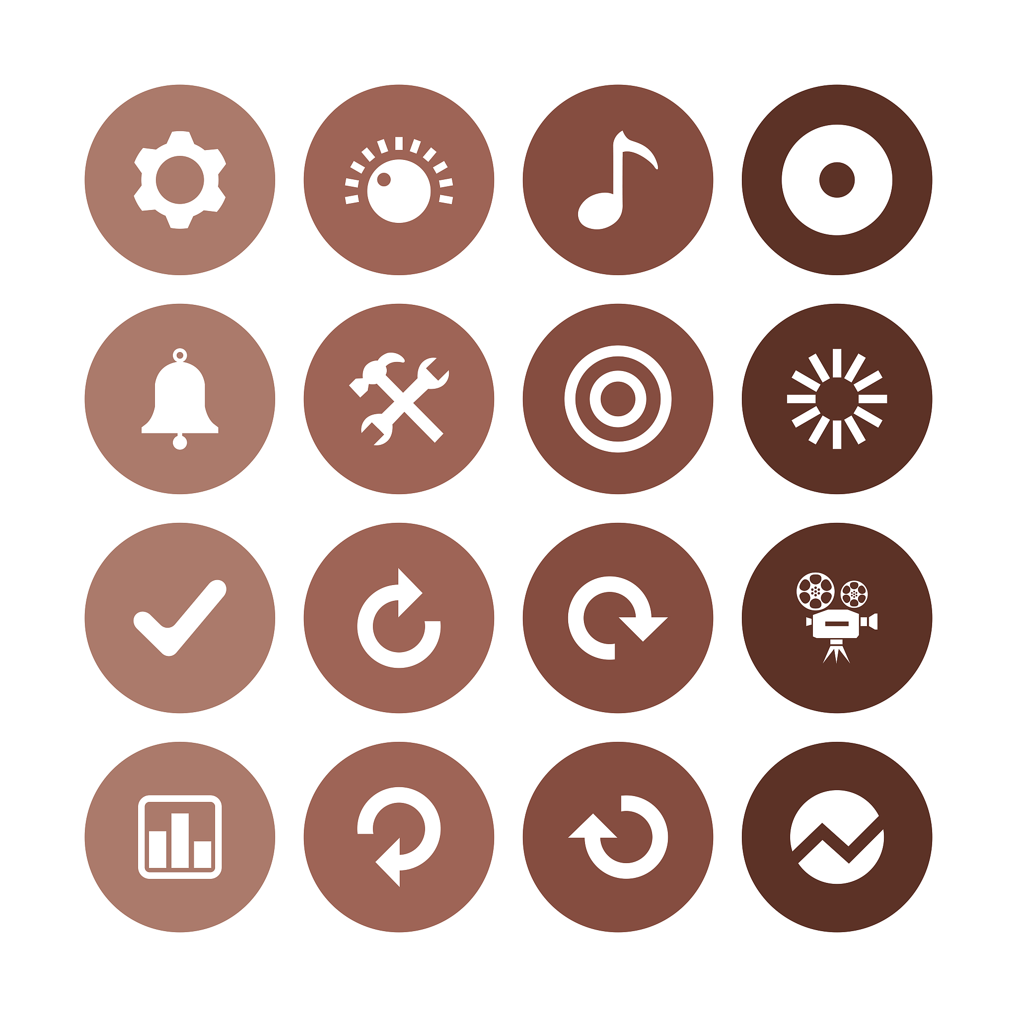 audio icons universal set