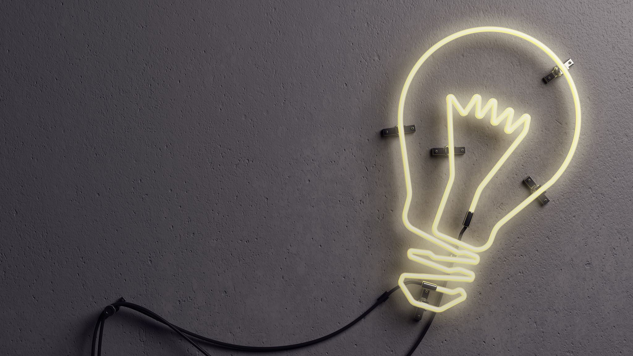 light bulb shaped neon light