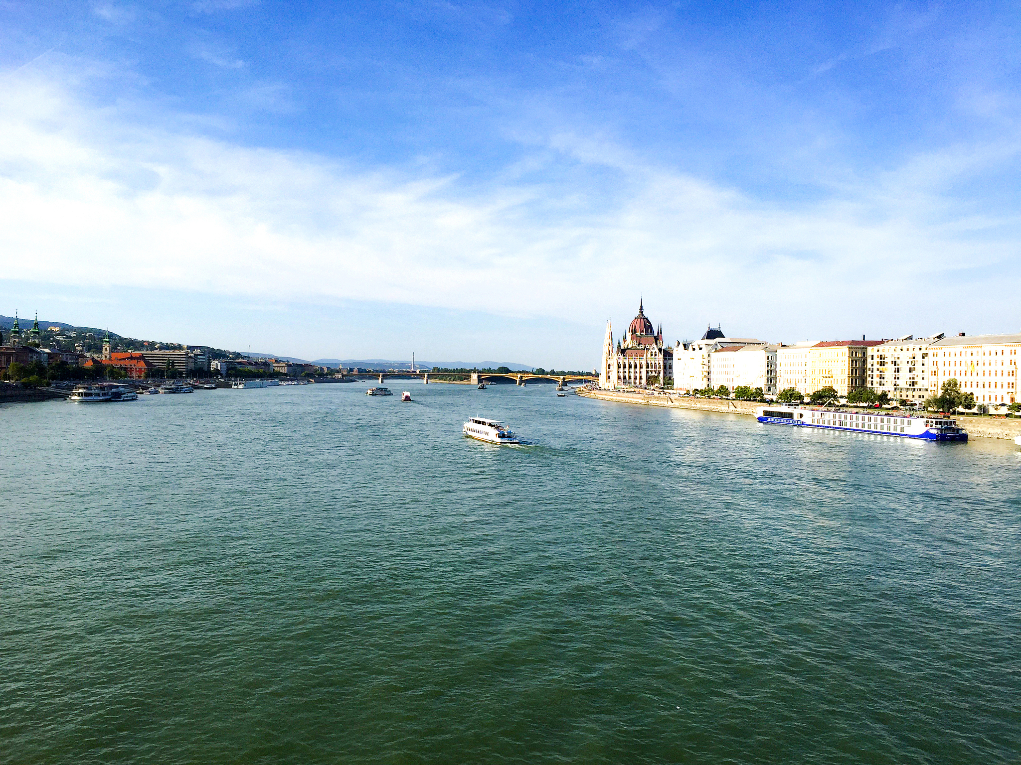 beautiful panoramic view of the city of budapest, hungary.