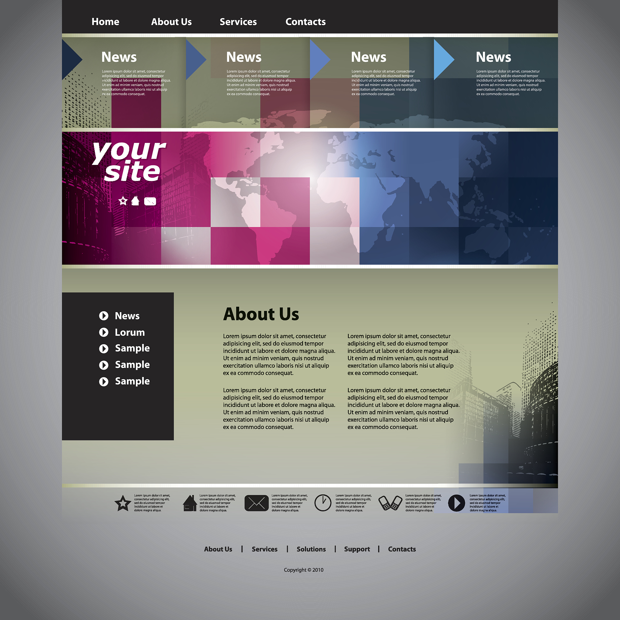 website template